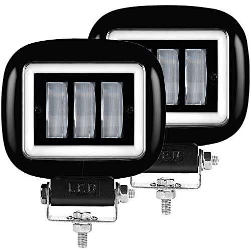 2x 5'' 30W Square White