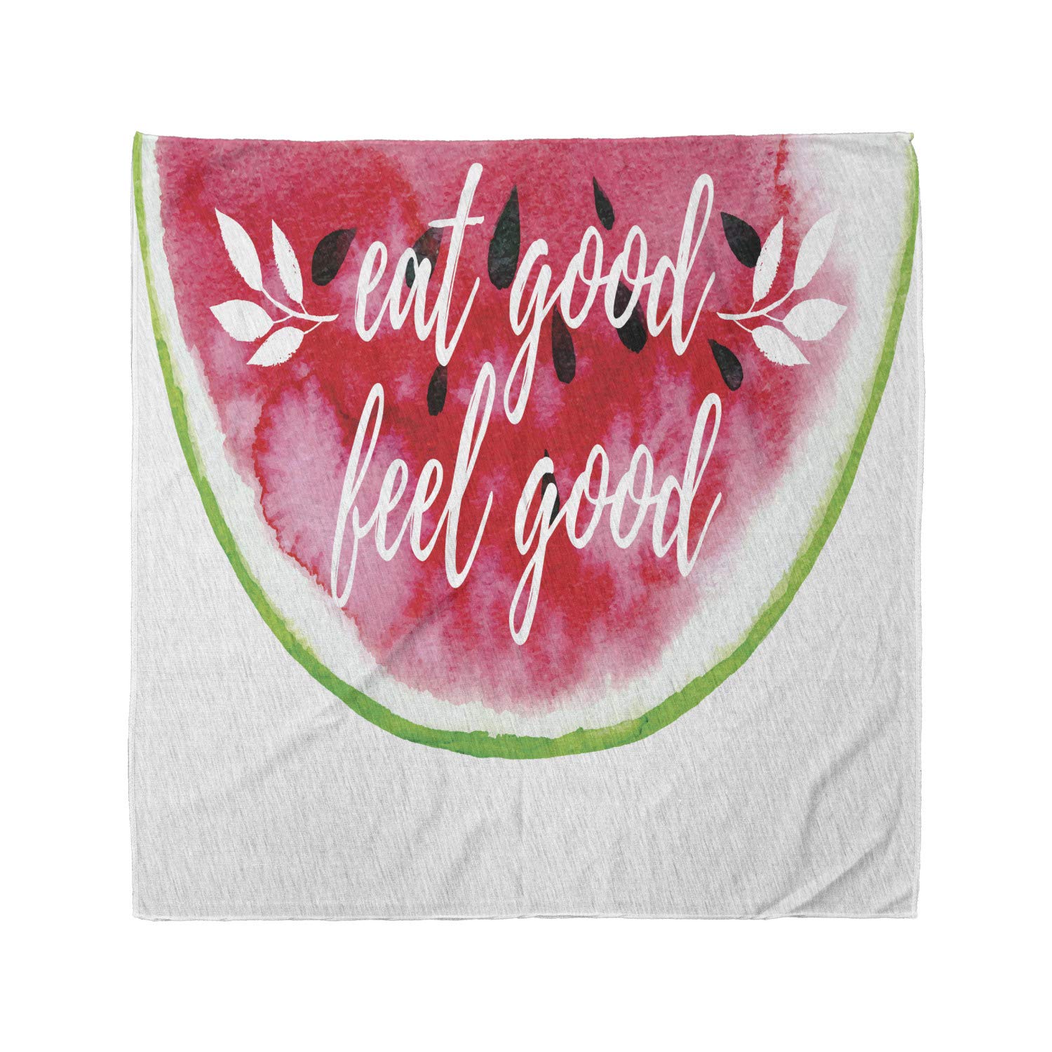 Ambesonne Watercolor Watermelon Bandana - Unisex Head & Neck Scarf for Men & Women - Perfect for Summer, Festivals, and Outdoor Activities