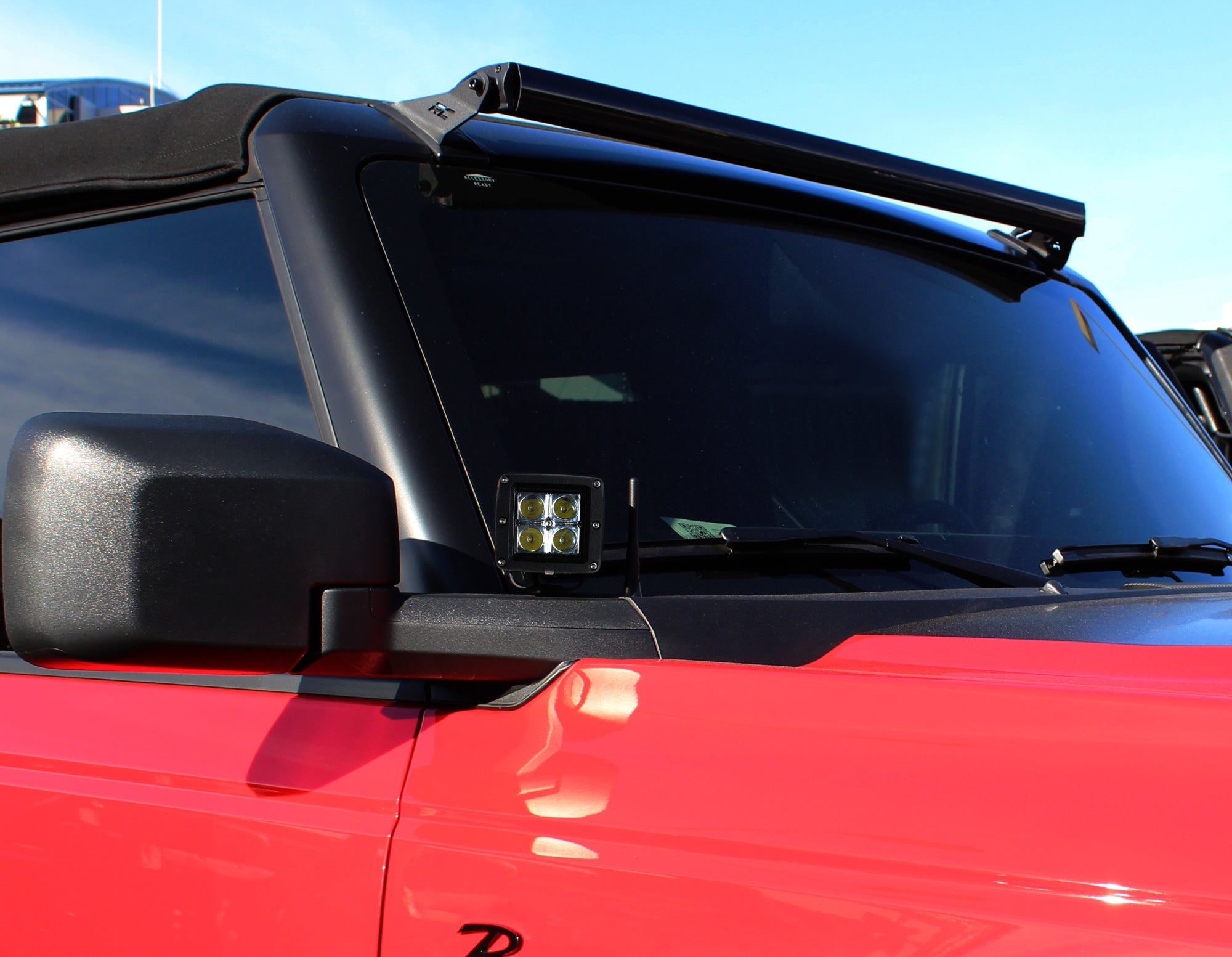 20W LED A-Pillar Cubic Pod Light Kit with Wiring Harness for 2021+ Ford Bronco | Off-Road Lighting & Night Driving Accessories