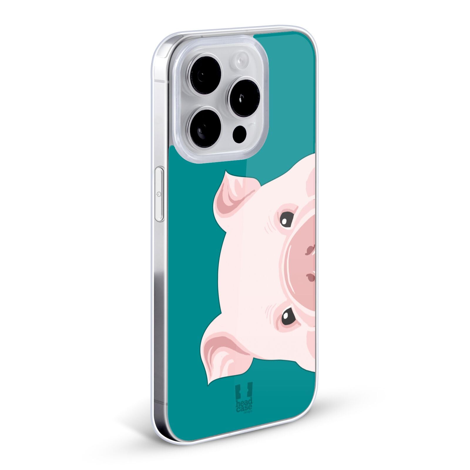 Pig Peeking Animals Soft Gel Phone Case for Apple iPhone 7/8/SE 2020 & 2022 - Cute Protective Cover with Fun Animal Design | Perfect for Everyday Use, Gifts & Animal Lovers