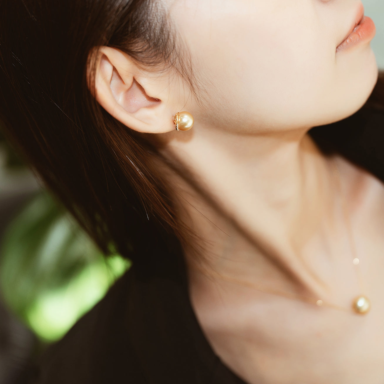 18K Solid Gold South Sea Pearl Earrings - Luxury Pearl Jewelry for Women - Elegant Gift for Wedding, Anniversary & Special Occasions