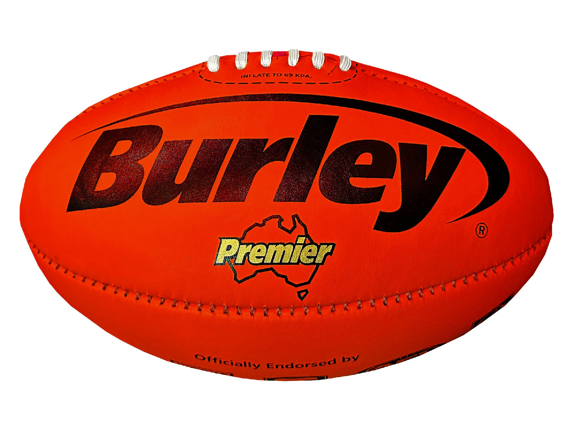 Burley Premier Official Size Red Football - Slightly Blemished | Perfect for Practice, Games & Backyard Play