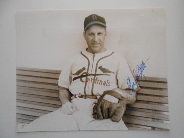 Authentic Enos Slaughter Signed 8x10 Baseball Photo with COA - Rare Collectible for Sports Memorabilia Fans & Vintage Baseball Decor