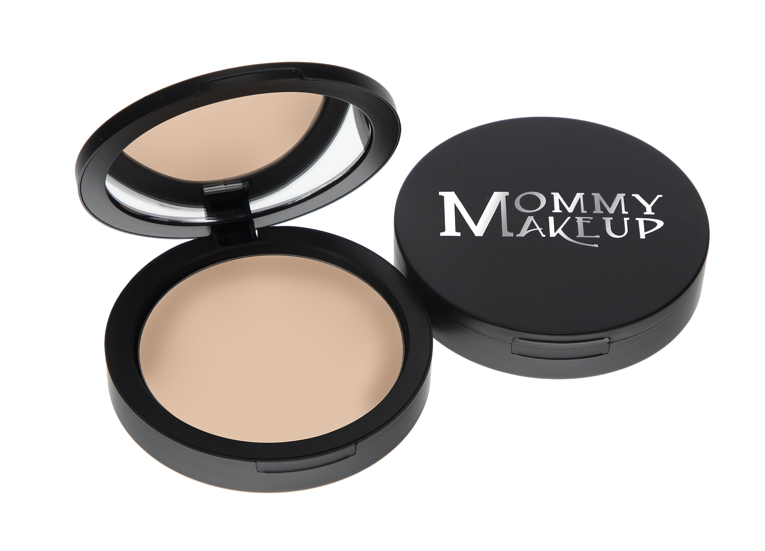 Mommy Makeup Mineral Dual Powder SPF15 [4-in-1 Pressed Mineral Foundation] 0.45 oz - Oil-Free, Talc-Free, Fragrance-Free, Paraben-Free - Natural Sun Protection & Lightweight Coverage for Everyday Wear
