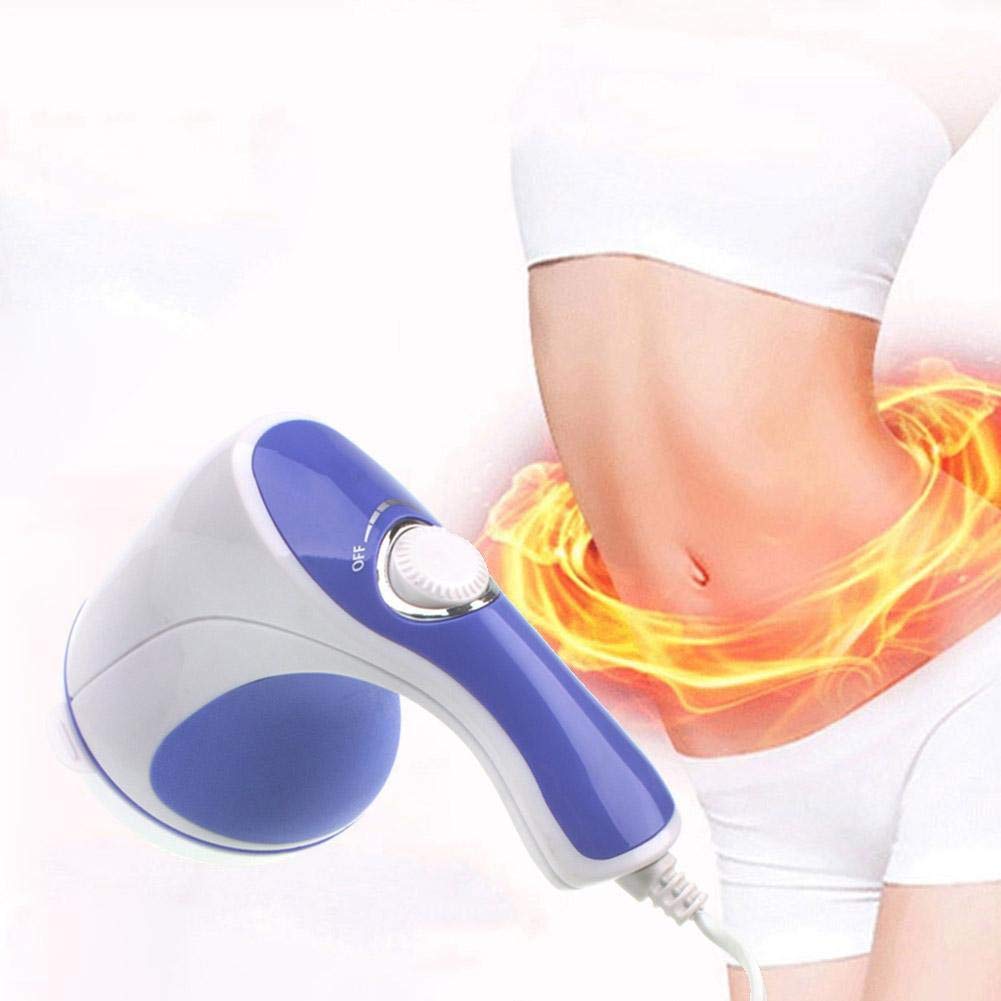 5 in 1 Electric Full Body Massager for Relaxation & Slimming - Blue Tone Spin Massage Device for Neck, Back, Shoulder & Leg Pain Relief - Perfect for Home, Office & Spa Use