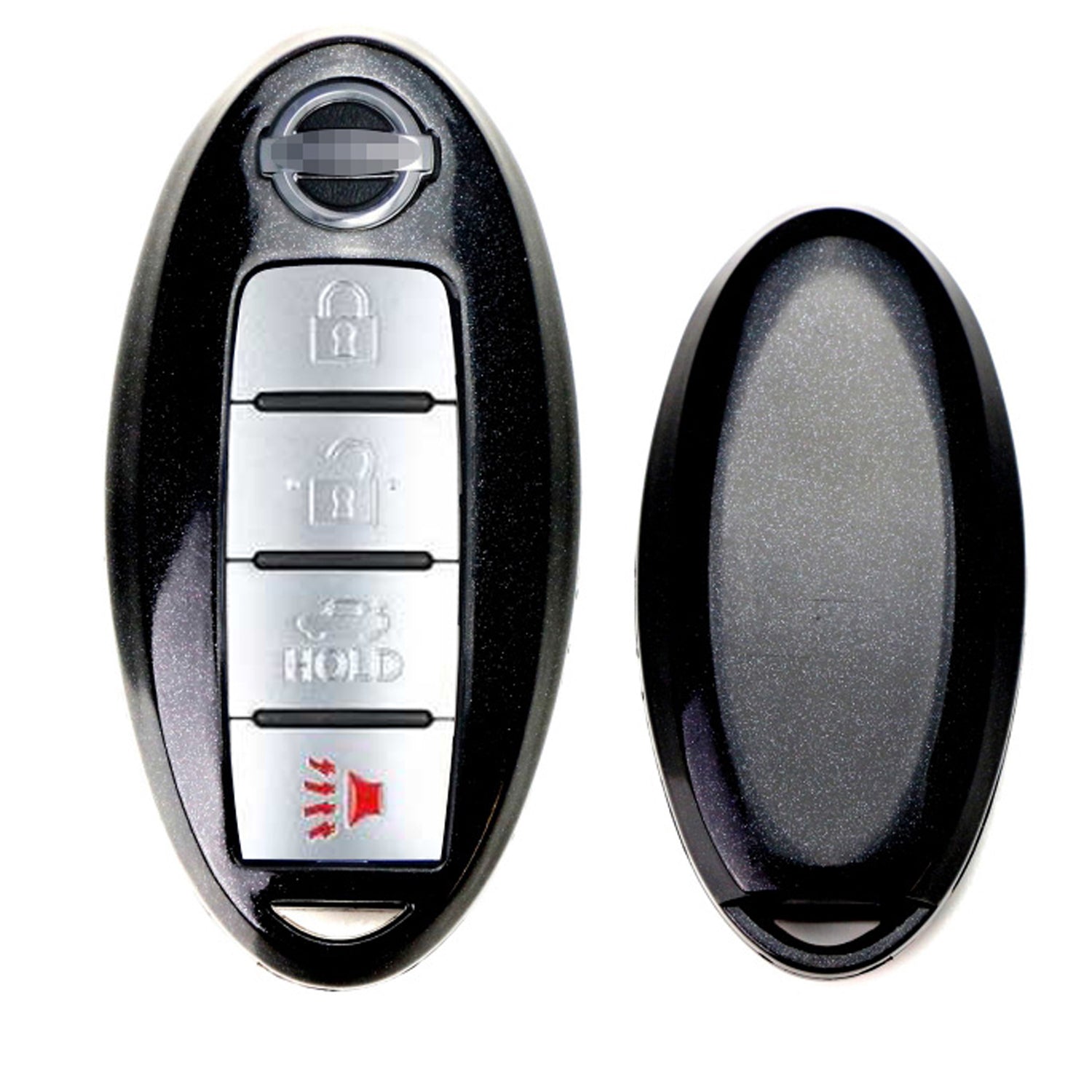 Premium Glossy Black Smart Key Fob Replacement Shell for Nissan Armada, Rogue, GT-R, Murano - Exact Fit, Durable Protection (Perfect for Daily Use & Key Replacement)