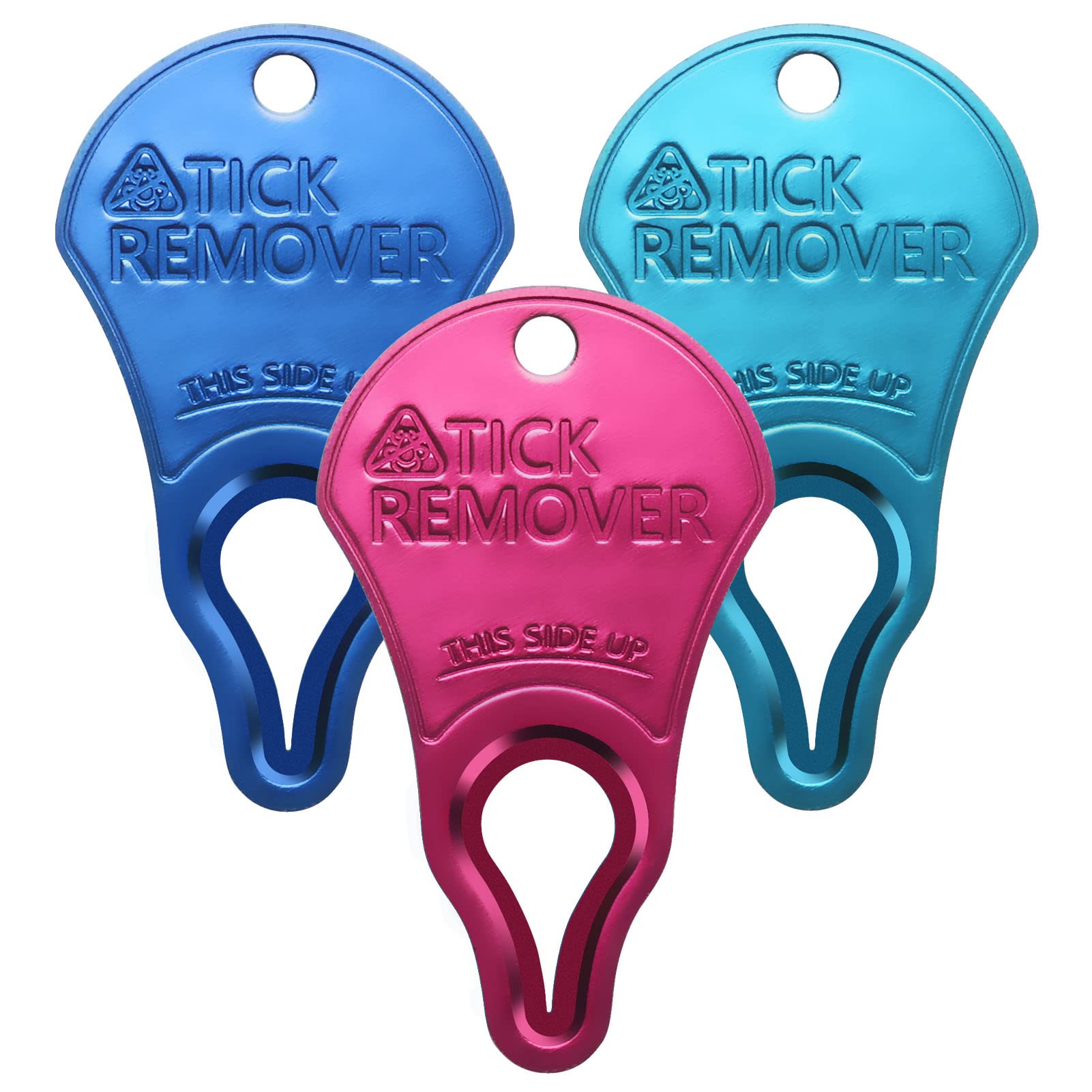 3 Pack Tick Remover Tool for Pets & Humans - Safe, Fast & Painless Tick Removal Kit - Essential First Aid Tool for Hiking, Camping & Outdoor Adventures - Portable Emergency Tick Tweezers for Dogs, Cats & Family Protection
