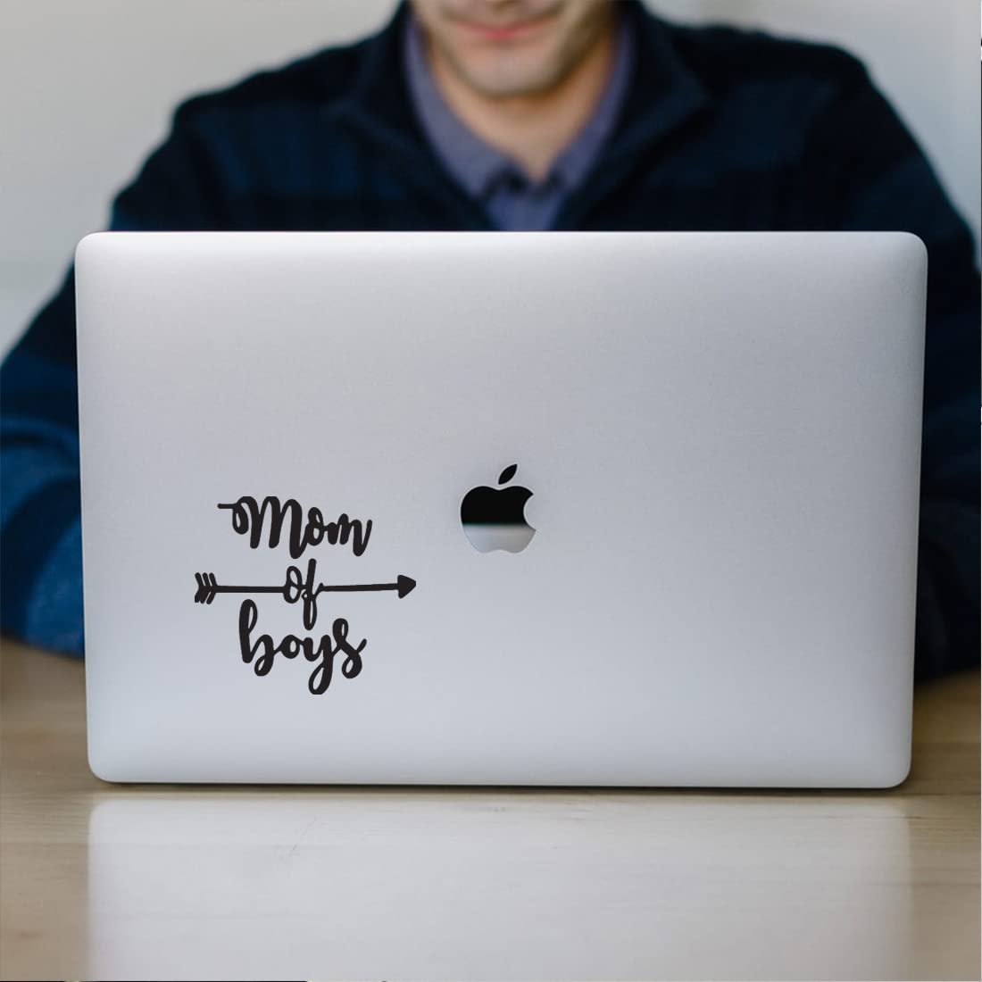 Premium Waterproof Vinyl Decal Stickers (Set of 2) - Black Boys Design for Laptop, Phone, Helmet, Car Window, Mug & Wall Decor | Perfect for Mom Life, Kids Rooms & DIY Projects