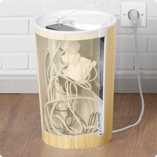 Bluelounge CableBin - Cable Organizer for Desk, Home & Office - Tangle-Free Cord Management Solution for Chargers, Wires & Cables - Perfect for Workspace, Entertainment Center & Travel Accessories