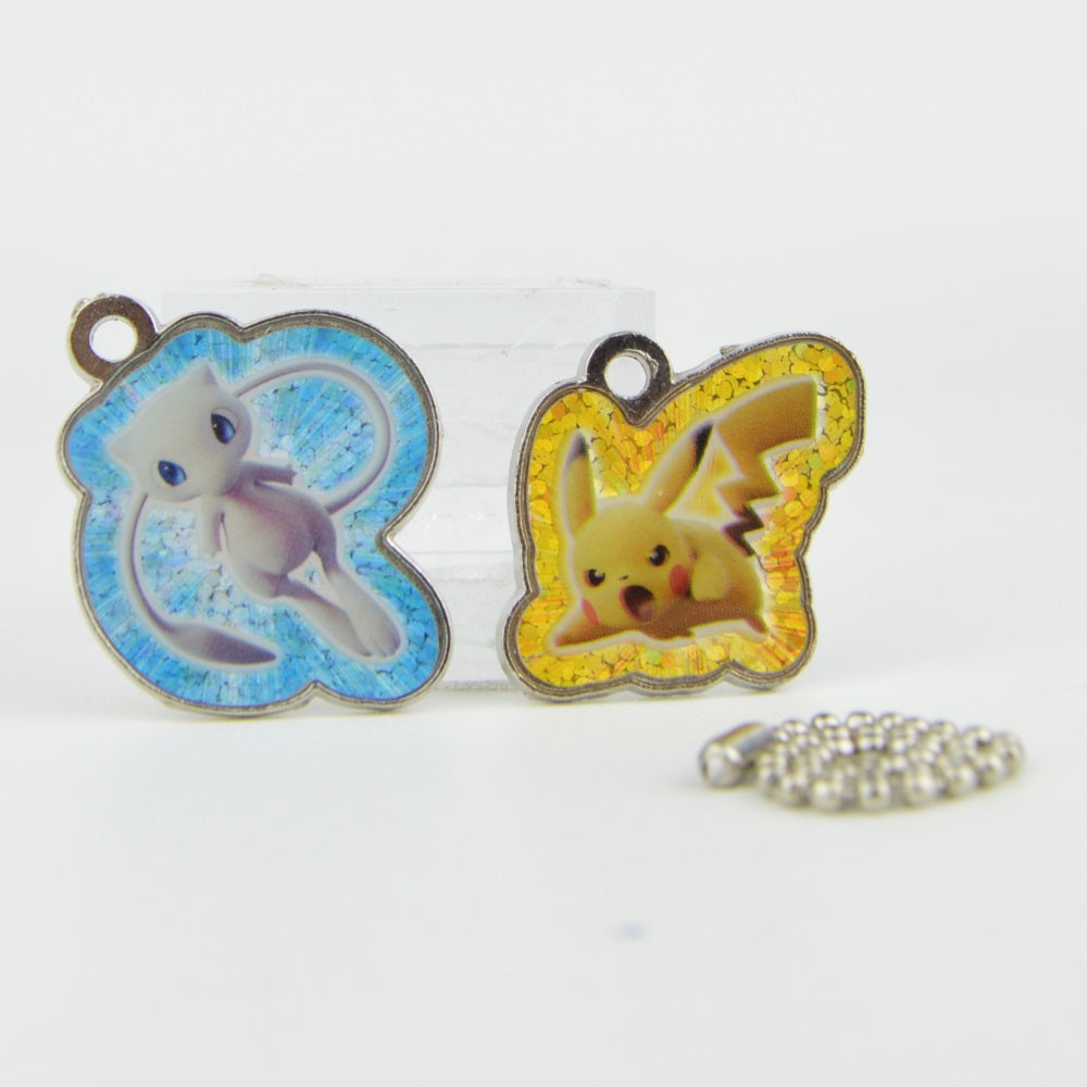 Pokemon Mewtwo Strikes Back EX Metal Charm Keychain - Collectible Anime Keyring for Backpacks, Gifts & Cosplay Accessories