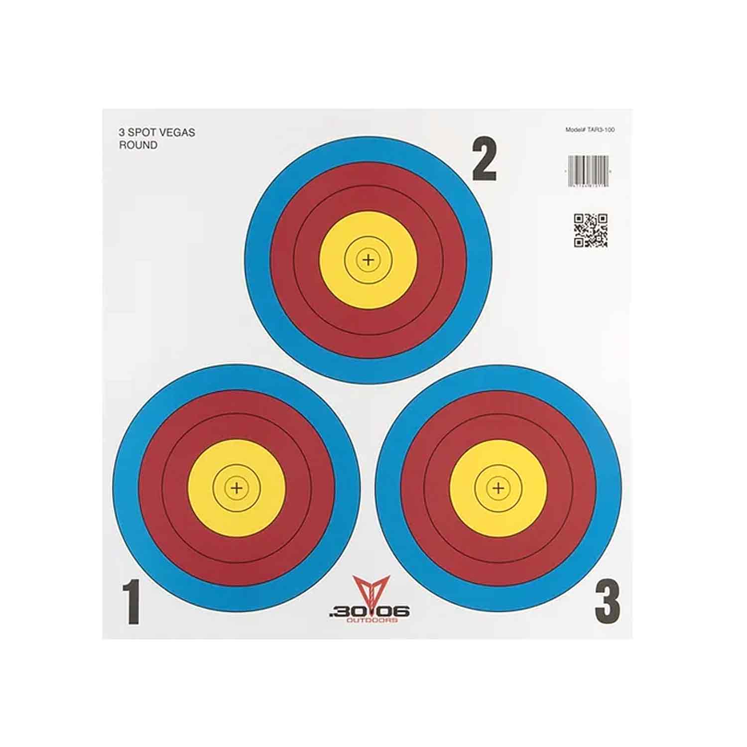 30.06 17 Paper Target Faces - Shooting Range Practice Targets for Rifle & Pistol Training - Perfect for Outdoor Range, Hunting Practice & Gun Safety Courses