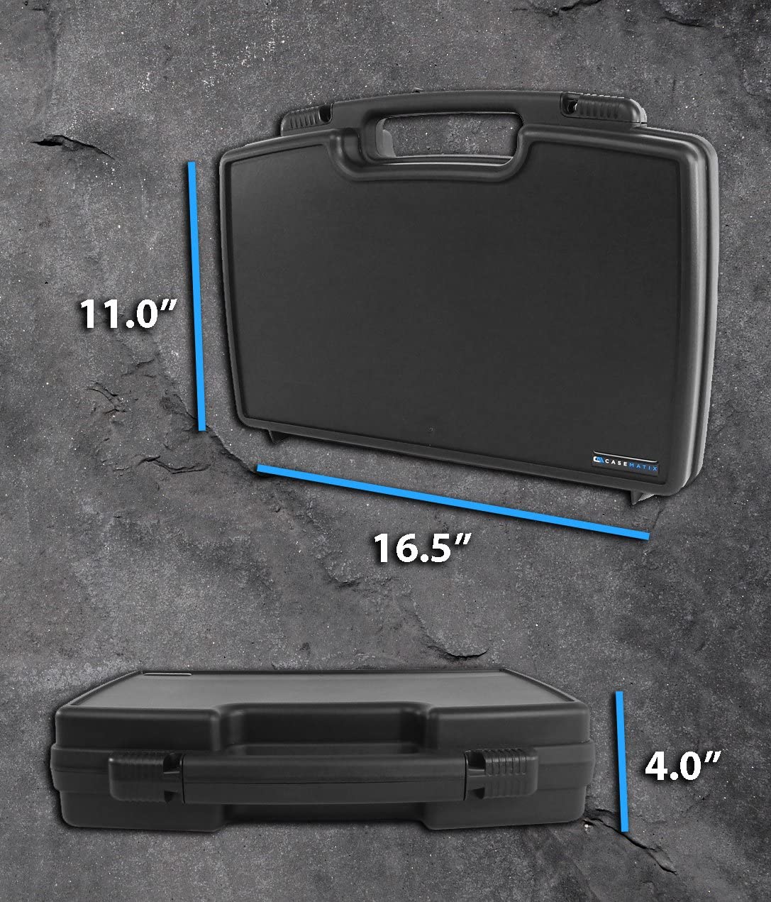 CASEMATIX Mini Drone Travel Case - Compatible with Parrot Airborne Night & Cargo Mini Drone | Holds Hull Bumpers, Charger, Batteries & Accessories | Perfect for Travel, Storage & Drone Protection