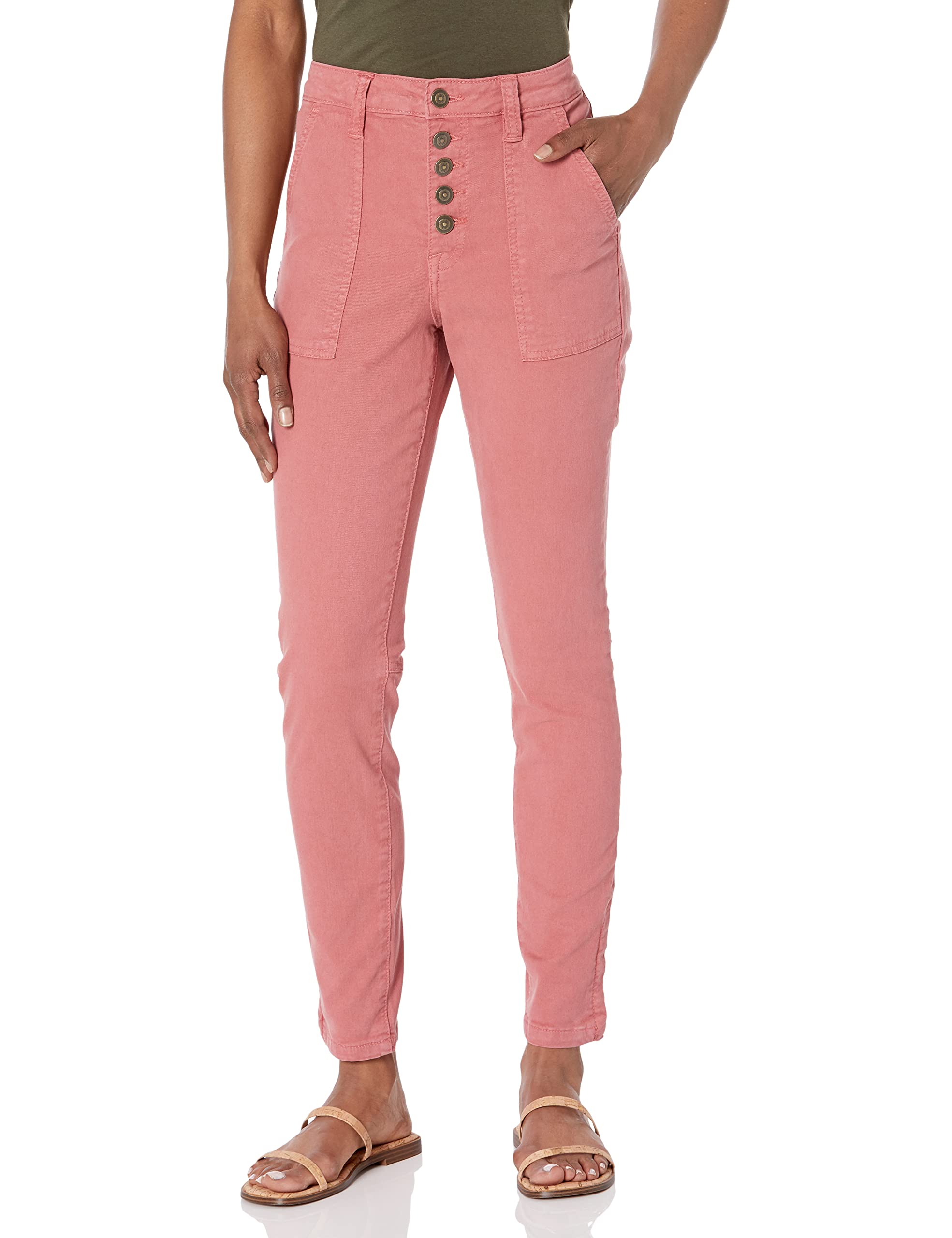 Joie Women's Maxine Park Skinny Pant in Canyon Rose - Stretch Comfort Fit High Waisted Trousers for Work, Travel & Casual Wear