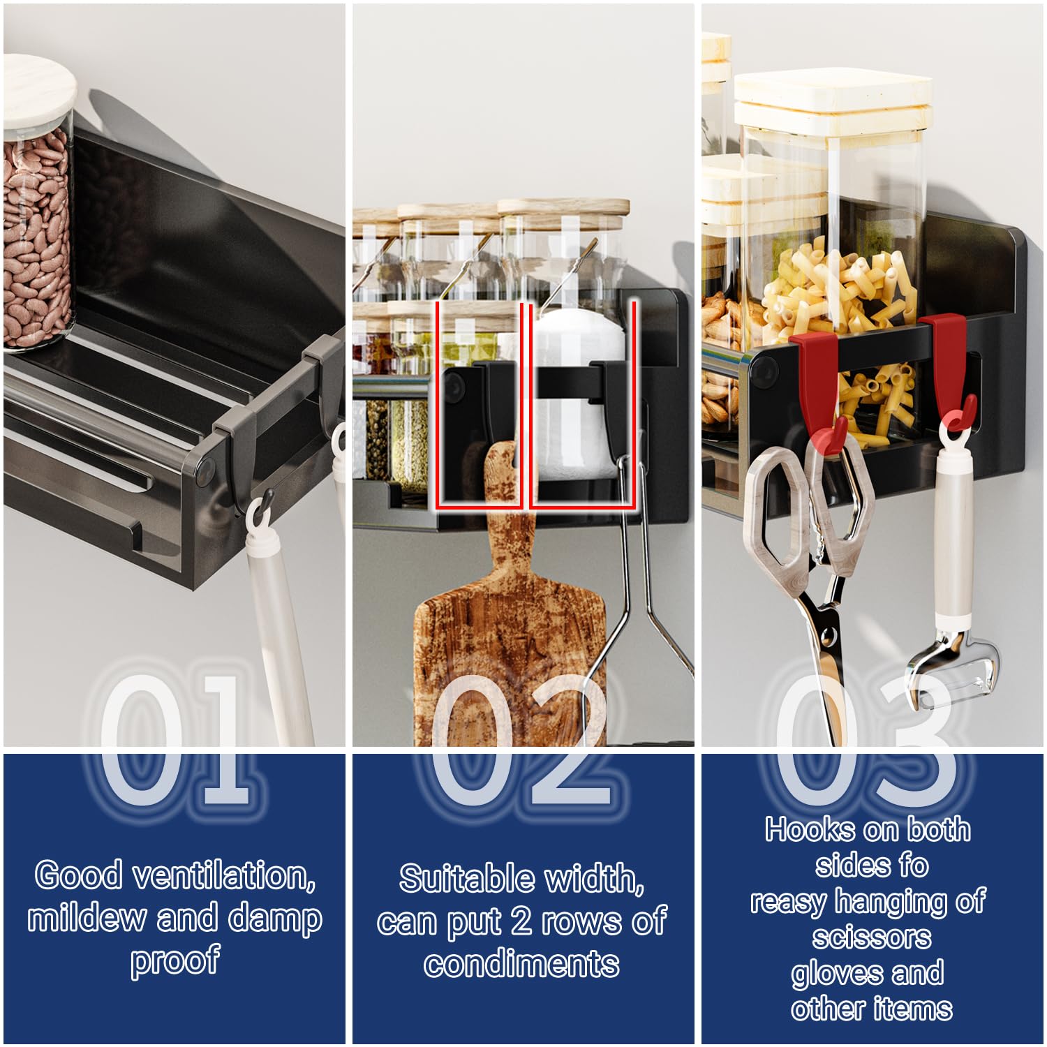ADBIU 7 Pack Magnetic Spice Rack Organizer - Space Saving Spice Storage for Refrigerator & Oven Door - Strong Fridge Organizer for Kitchen, Pantry & Cabinet (Perfect for Small Spaces & Spice Lovers)