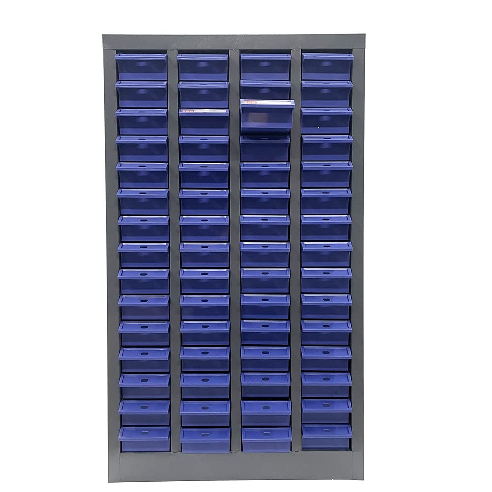 Techtongda 60-Drawer Steel Bolt & Nut Organizer Cabinet for Hardware Storage - Workshop & Garage Use