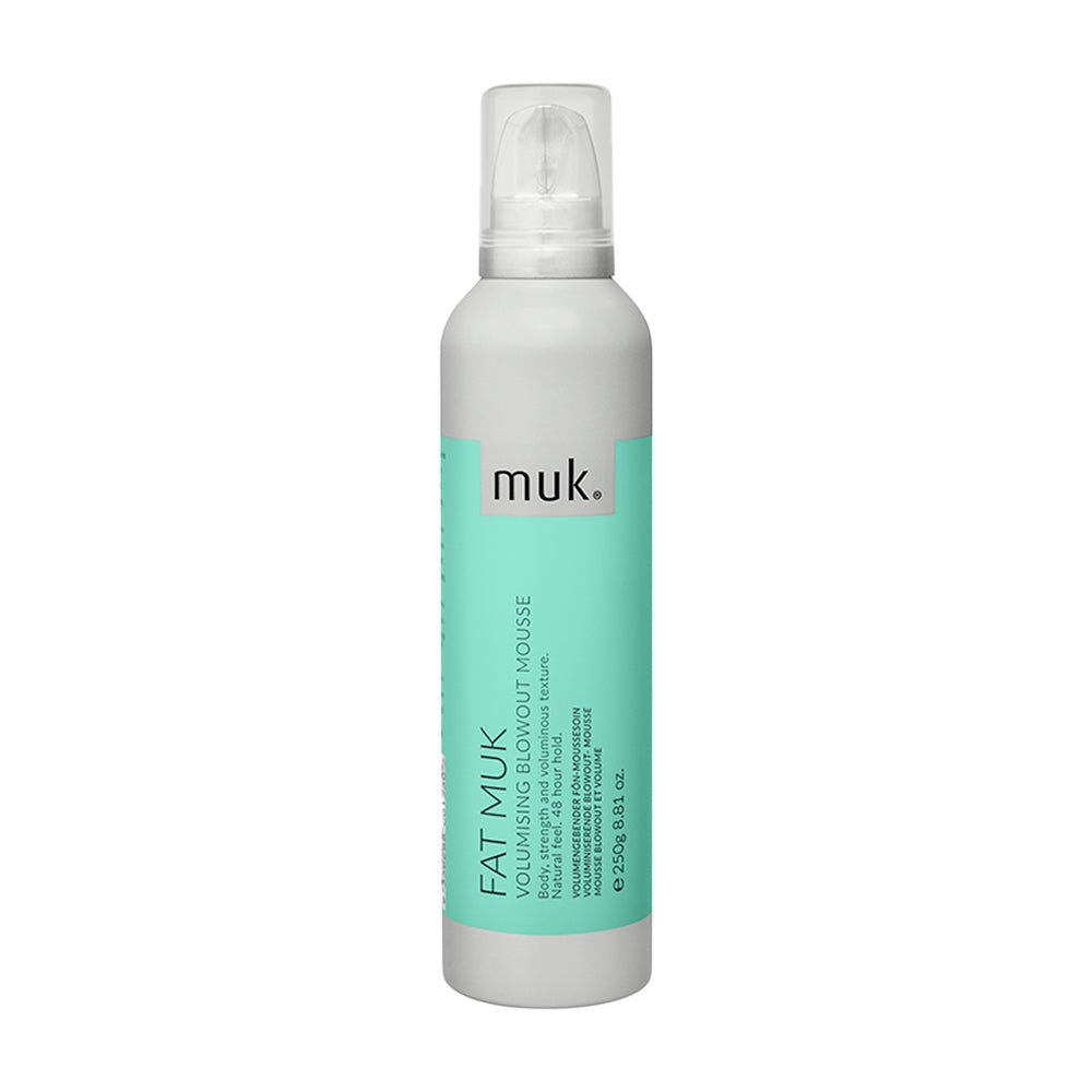 MUK FAT MUK Volumizing Blowout Mousse 250g - Hair Styling Foam for Thicker, Fuller Hair - Perfect for Salon-Quality Blowouts at Home
