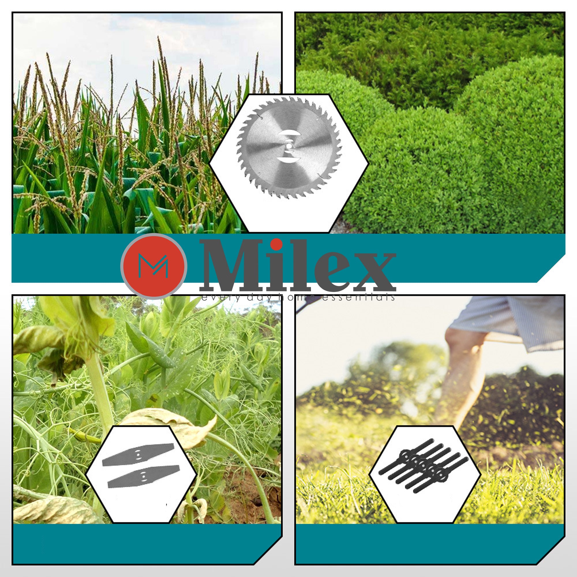 MILEX 5-in-1 Multi-Function Gardening Tool Set - Pruner, Weeder, Cultivator, Transplanter & Soil Loosener for Home Garden, Lawn & Outdoor Planting