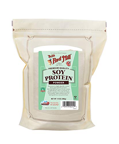 Bob's Red Mill Gluten Free Soy Protein Powder - 14 Oz (396g) | Plant-Based Protein for Smoothies, Baking & Vegan Recipes | High Protein Supplement for Fitness & Weight Loss