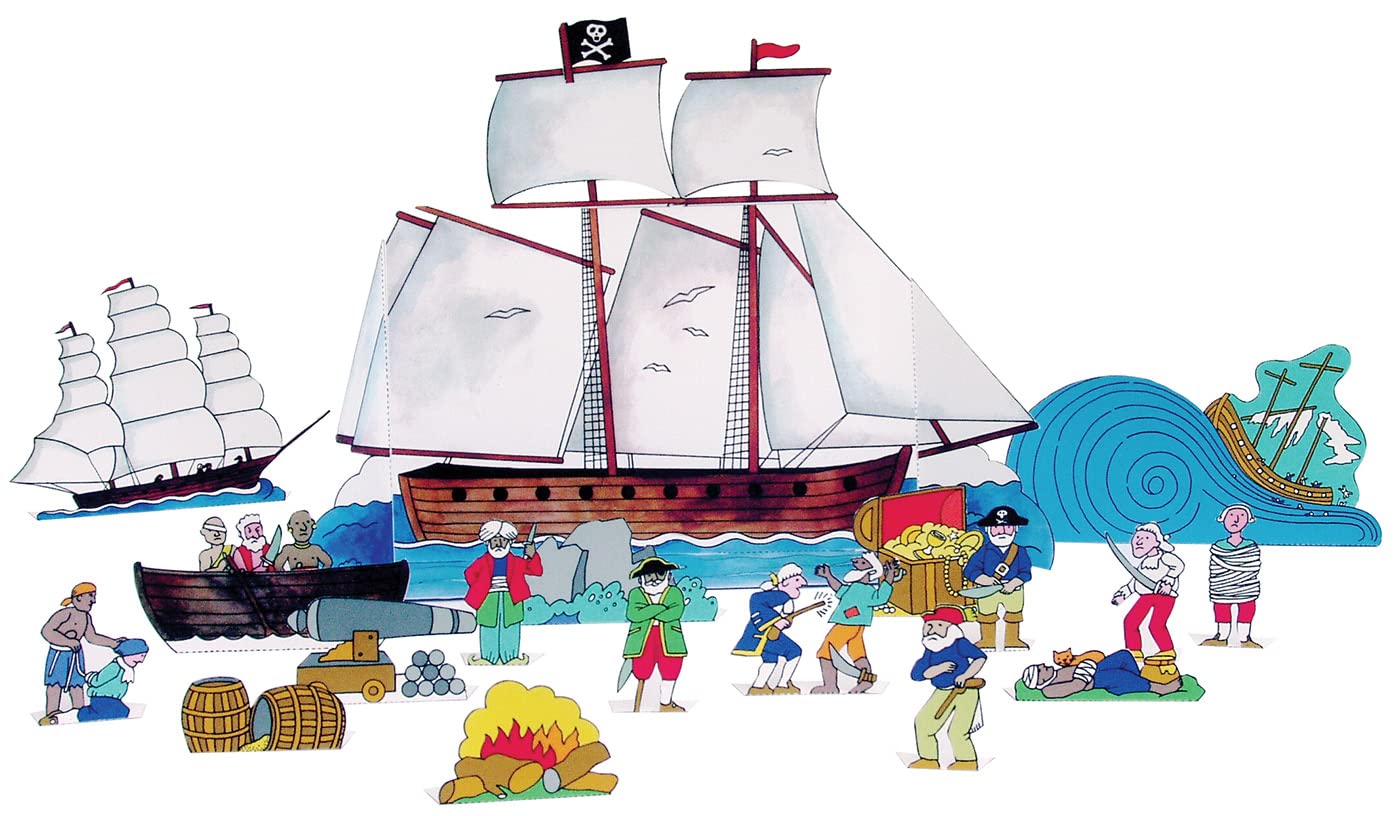 DIY Pirate Ship Kit - House of Marbles Build Your Own Model Boat for Kids & Adults - Fun Creative Craft Project for Parties, Gifts & Home Decor