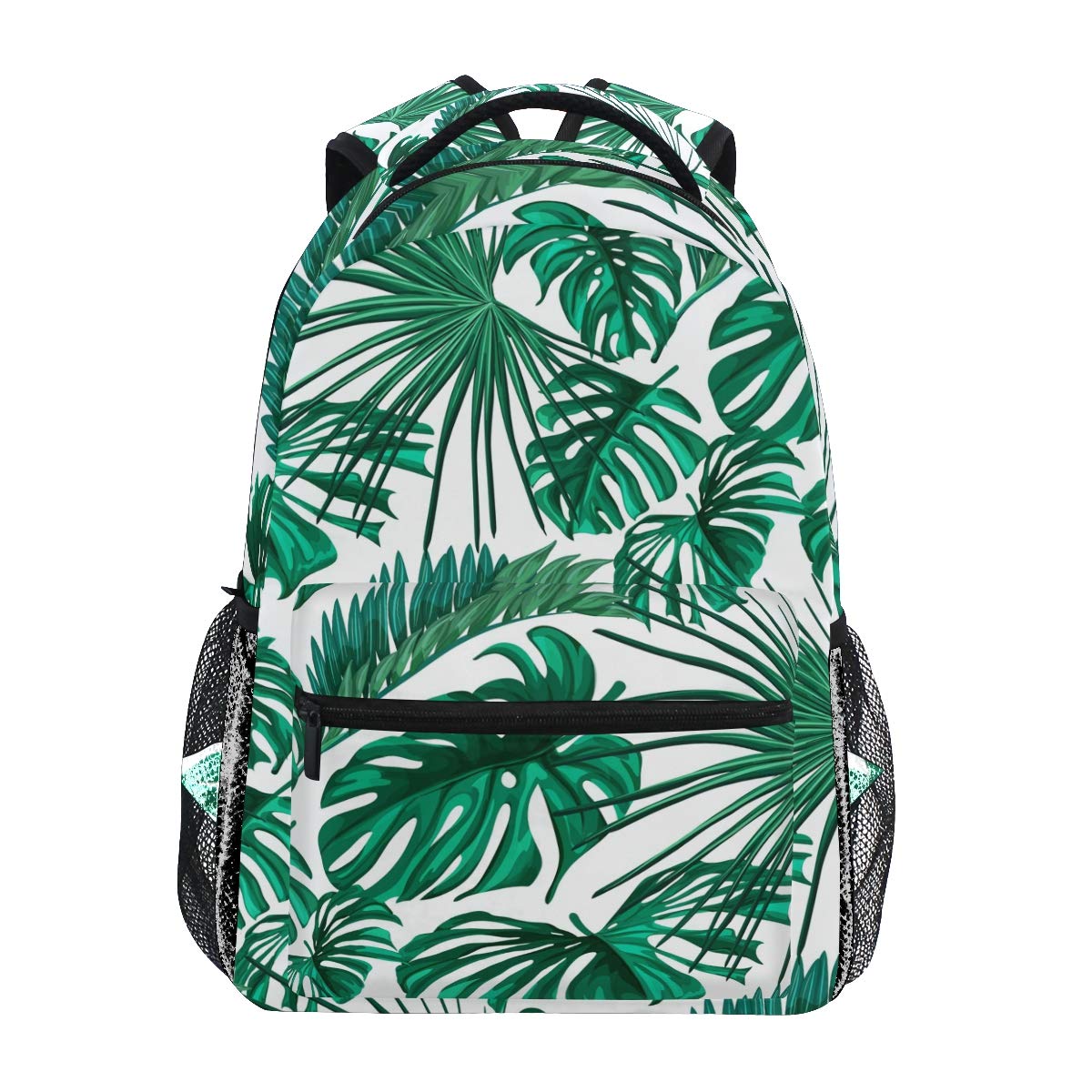 SUABO Palm Tree Leaf Backpack - Lightweight Laptop Backpack for Women & Girls, School Backpack for College Students, Waterproof Daypack for Travel, Work & Outdoor Activities