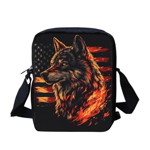 American Flag Wolf
