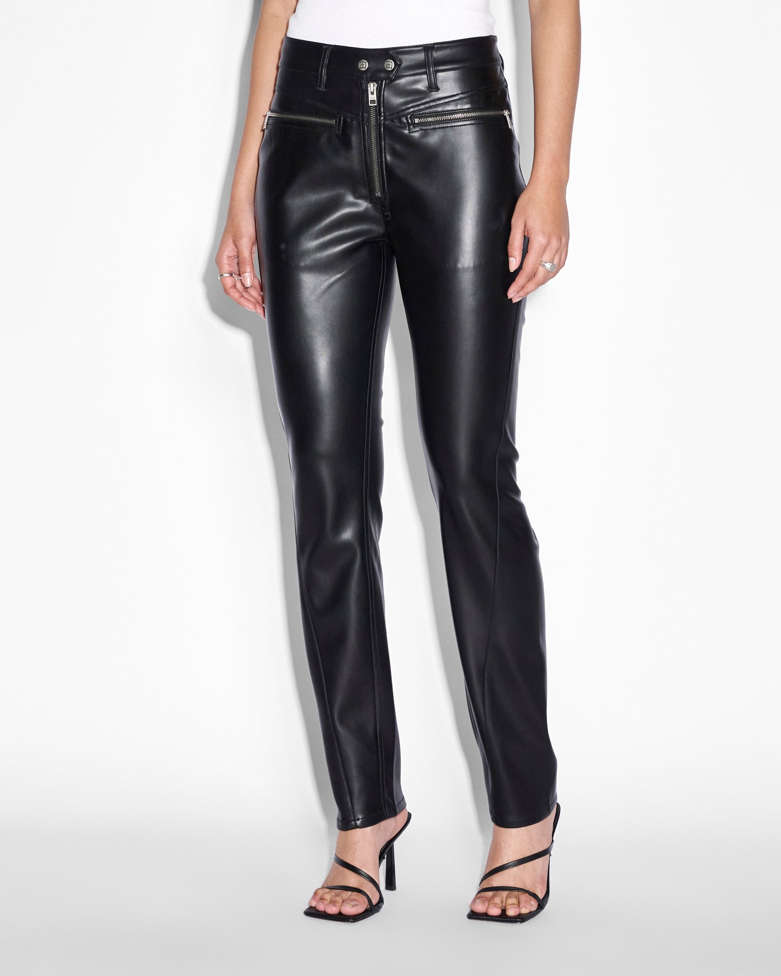 Vivienne Black Pants for Women - Stylish High Waist Trousers for Office, Business & Casual Wear