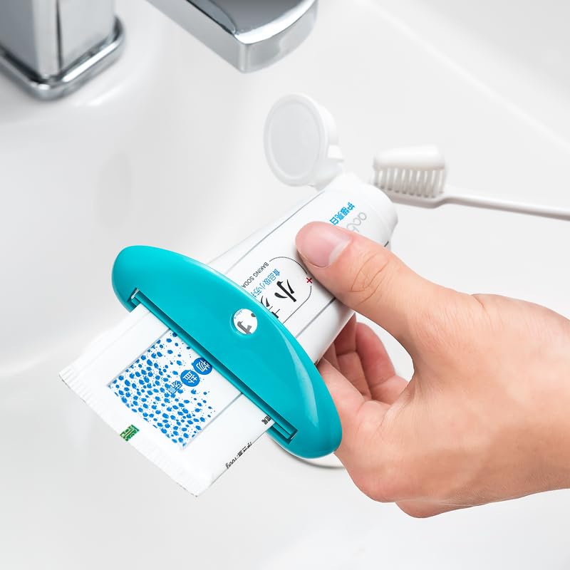 5Pcs White Plastic Toothpaste Tube Squeezer Dispenser - Toothpaste Saver Clip for Kids & Adults - Bathroom Organizer for Efficient Toothpaste Use - Perfect for Travel, Home & Daily Oral Care Routine