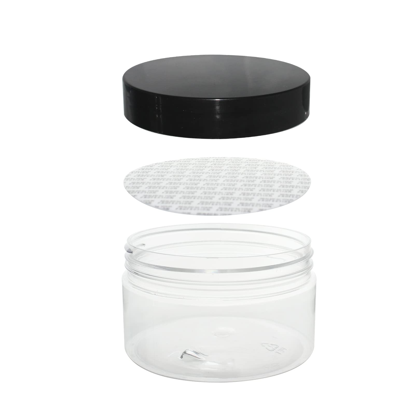 20 Pack 4oz Clear Plastic Slime Jars with Lids - Includes Spatula, Pen & Labels | Refillable Low Profile Containers for DIY Slime, Cosmetics, Travel Toiletries, Body Lotions & Sugar Scrubs | Perfect for Craft Storage, Party Favors & Travel Organization by ZMYBCPACK