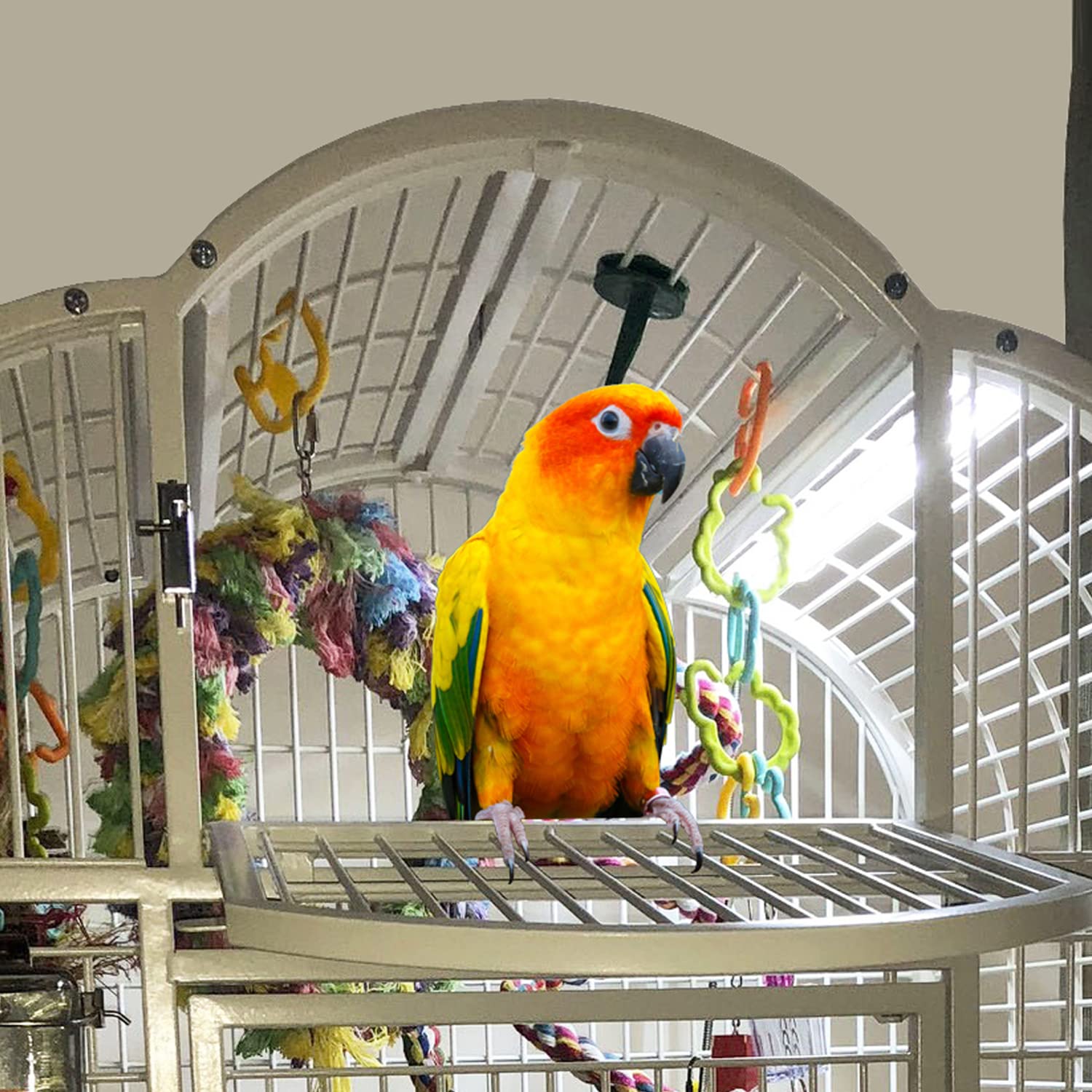 HappyBird Full Spectrum LED Bird Cage Light with Chew Guard - 24