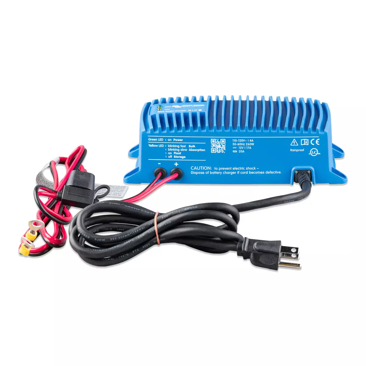 Victron Blue Smart IP67 Waterproof Battery Charger - 12V/24V Marine, RV, Solar Power Charging for Boats, Cars, and Outdoor Adventures
