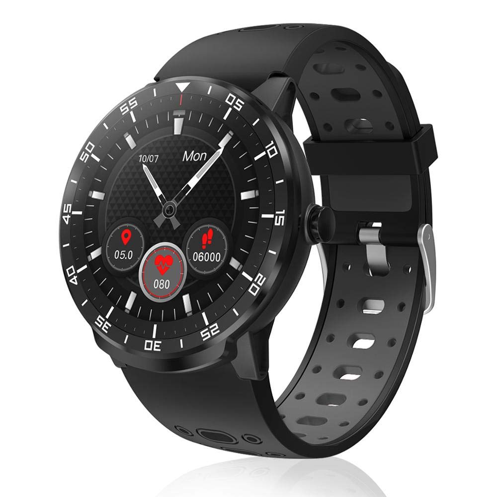 **Benrenshangmao Smart Watch for Women & Men - IP67 Waterproof Fitness Tracker with Heart Rate Monitor, Compatible with Android iOS - Perfect for Running, Swimming & Daily Use (Black)**