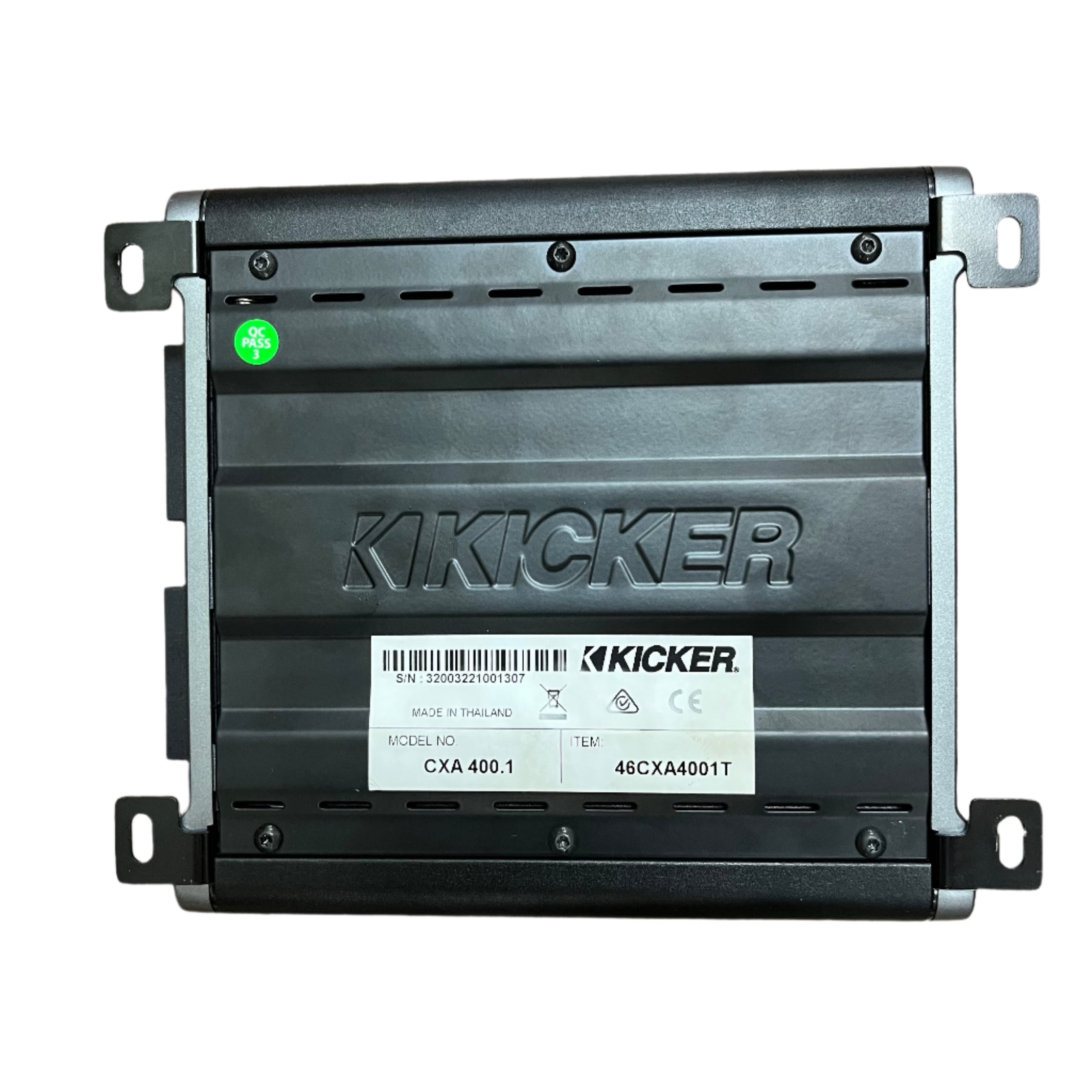 Kicker CX400.1 400W Mono Car Amplifier - High Power Bass Boost for Car Audio Systems | Perfect for Trucks, SUVs & Custom Car Stereo Upgrades