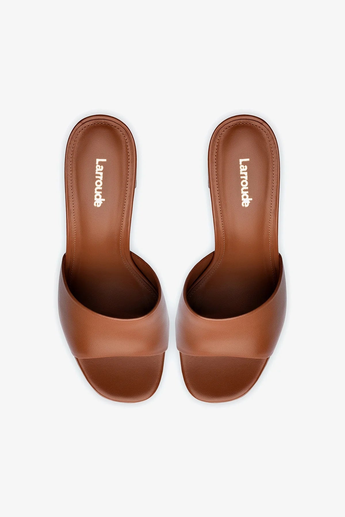 Caramel Leather Dolly Mule Shoes - Women's Comfortable Slip-On Loafers for Casual Wear, Office & Travel