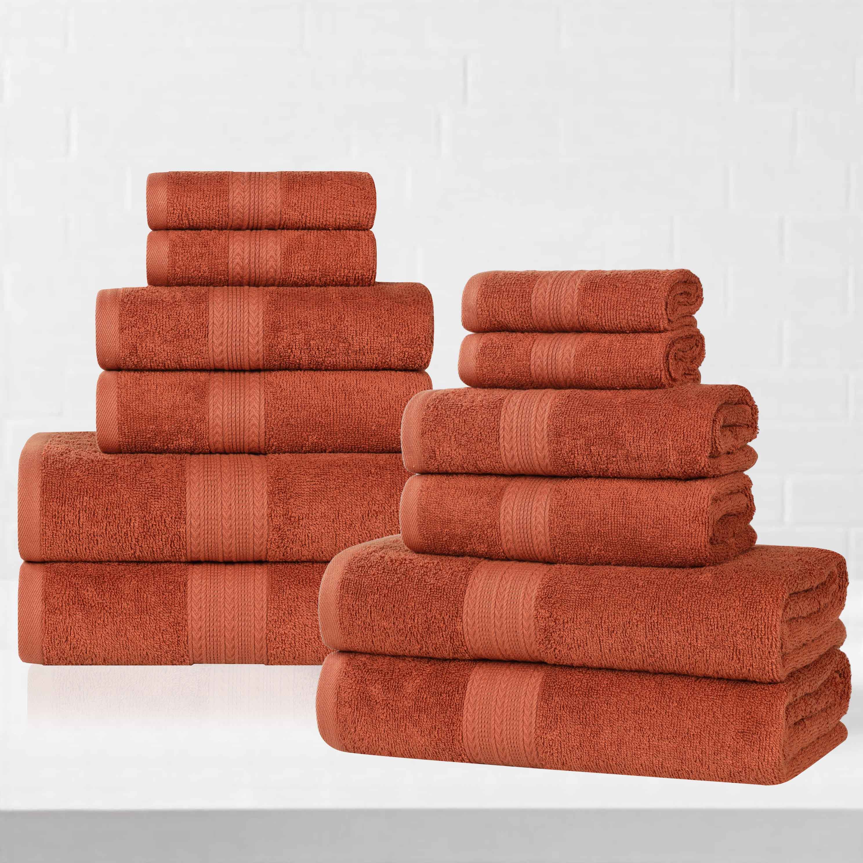Premium Eco-Friendly Ring Spun Cotton Towel Set - Soft, Absorbent & Sustainable Bath Towels for Spa, Gym & Luxury Home Use