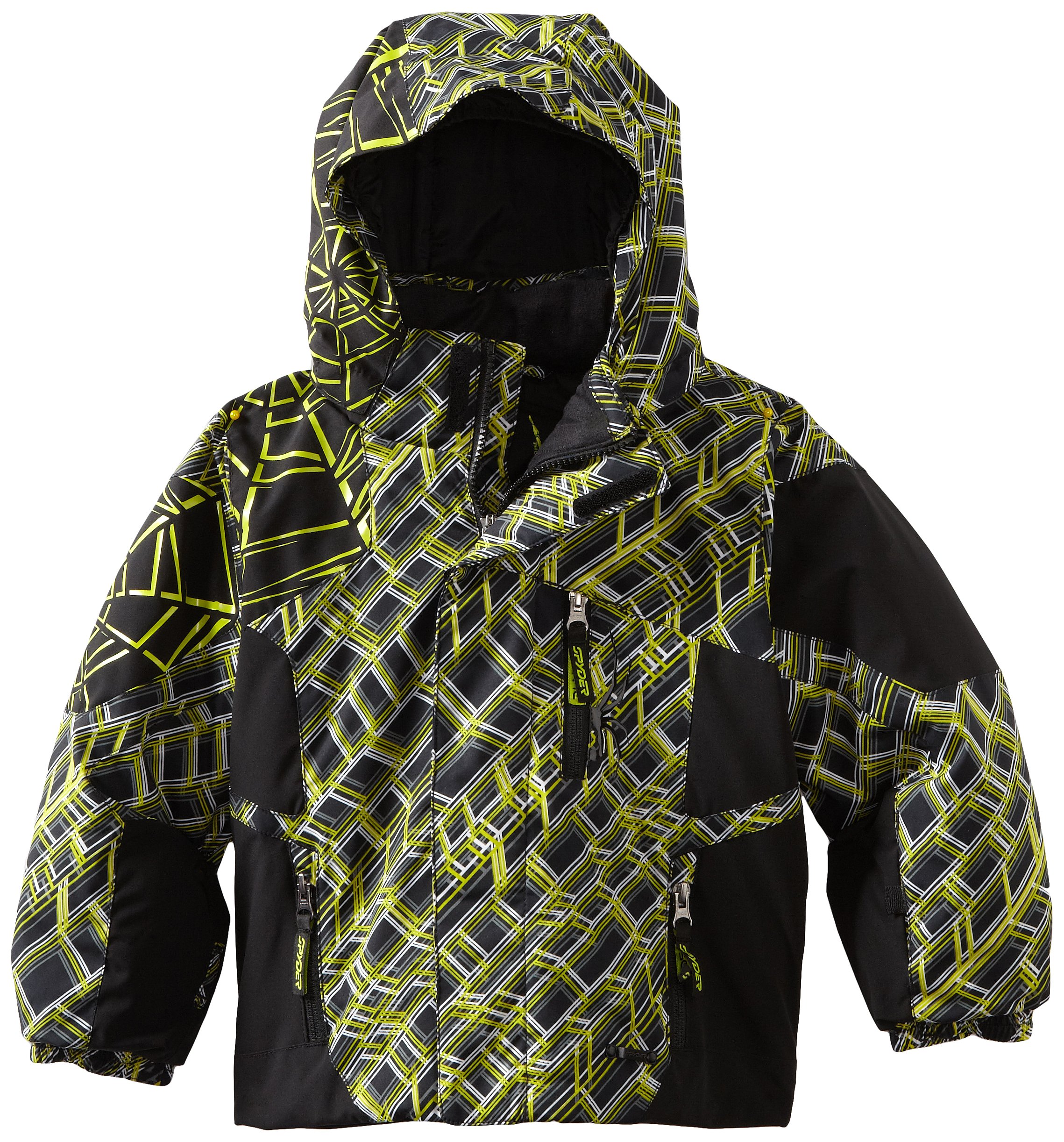 Spyder Boys Mini Challenger Jacket - Lightweight Waterproof Windbreaker for Kids - Perfect for Outdoor Sports, Hiking & School Activities