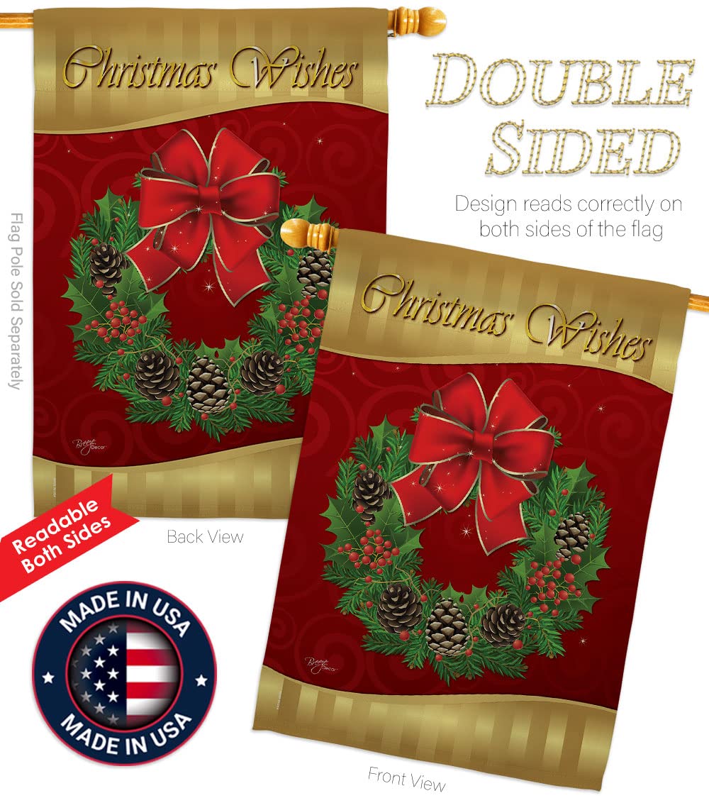 Winter Christmas House Flag Set 28