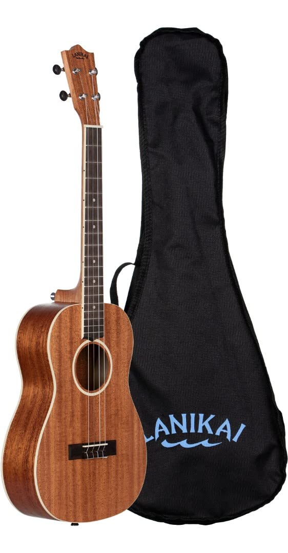 Lanikai LU21-B 4-String Soprano Ukulele in Natural Finish - Perfect for Beginners, Travel & Beach Performances