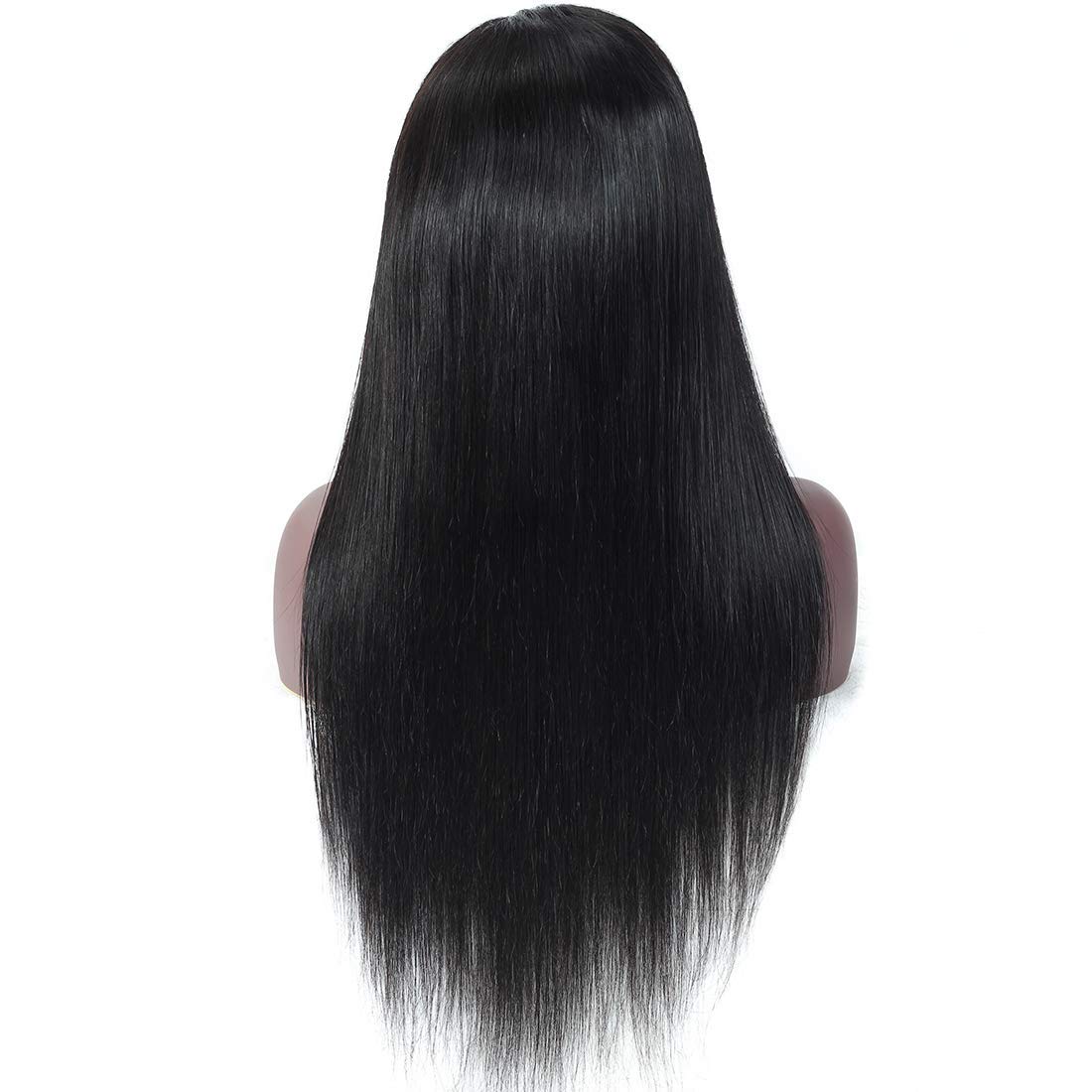 AUTTO 13x4 Lace Front Wig Brazilian Straight Human Hair 18 Inch 150% Density - 100% Unprocessed Virgin Hair Pre Plucked for Natural Look | Perfect for Daily Wear, Cosplay, and Special Occasions