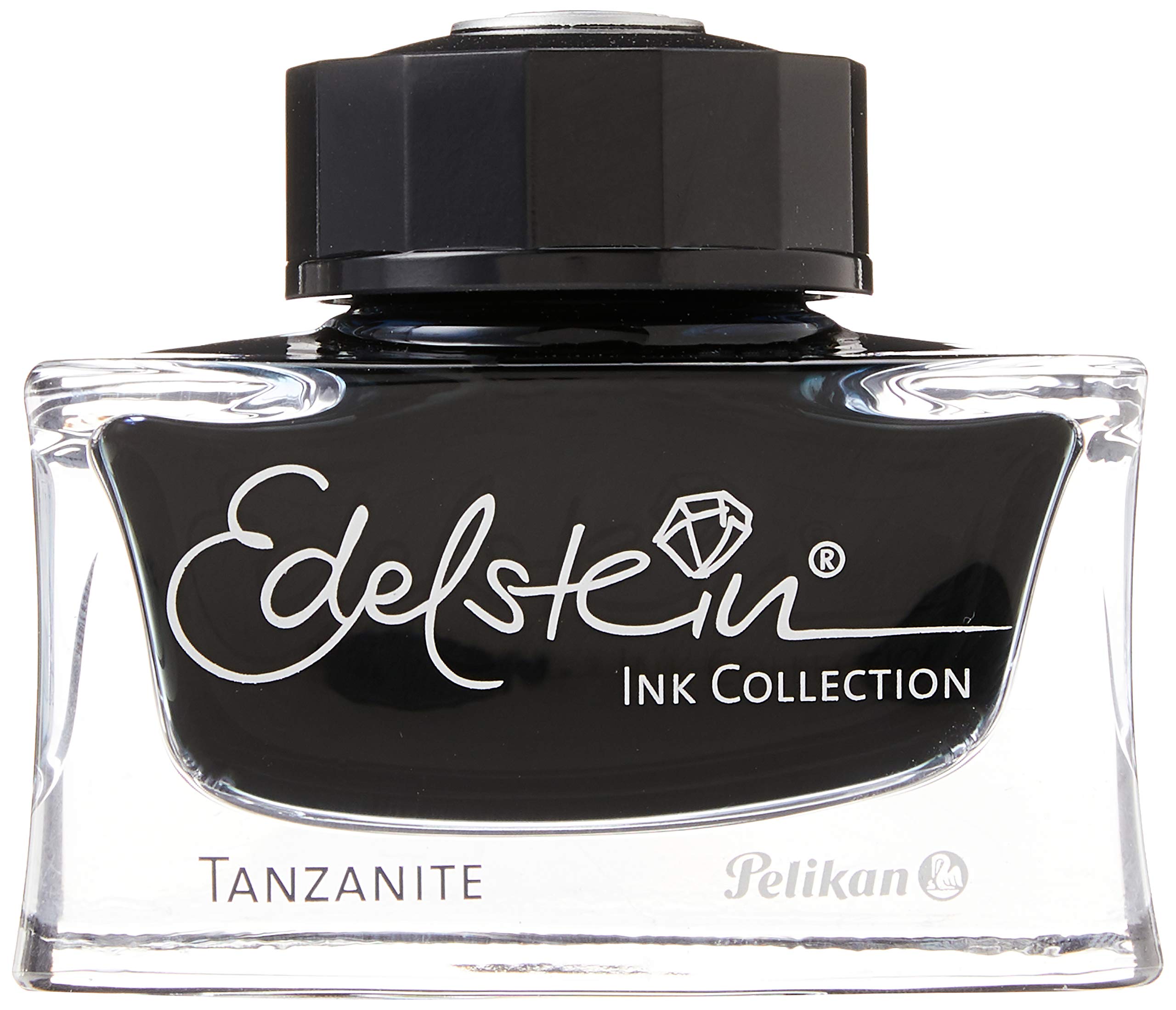 Premium Pelikan Edelstein Fountain Pen Ink - Tanzanite Blue (50ml Bottle) | Smooth Writing Ink for Calligraphy, Journaling & Office Use | Set of 2 (339226)