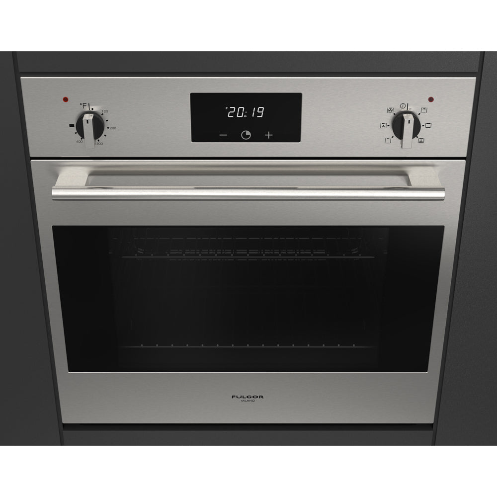Fulgor Milano 24 Inch 100 Series Electric Convection Single Wall Oven (F1SM24S2) - Perfect for Modern Kitchens, Baking & Roasting