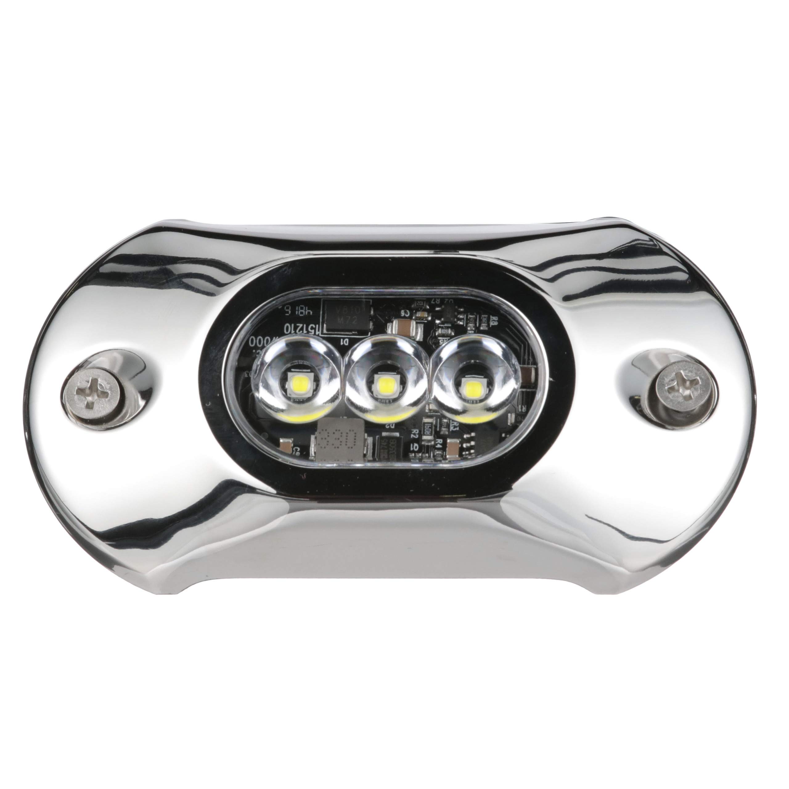Attwood 65UW03W-7 LED Underwater Light - Marine Grade Stainless Steel Bezel, White Light for Boats, Docks & Pool Lighting | Perfect for Night Fishing & Waterfront Decor