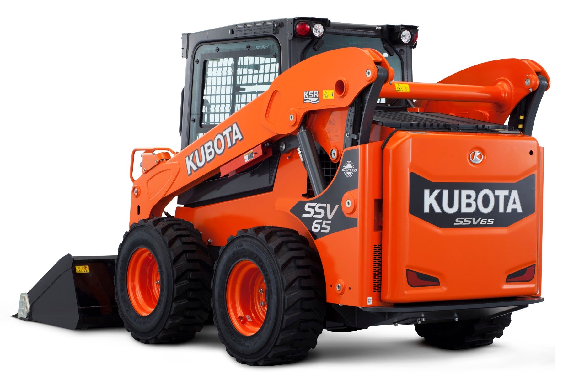 Kubota SSV65 Wheeled Skid Steer Loader - 64HP Compact Track Loader for Construction, Landscaping & Farm Use