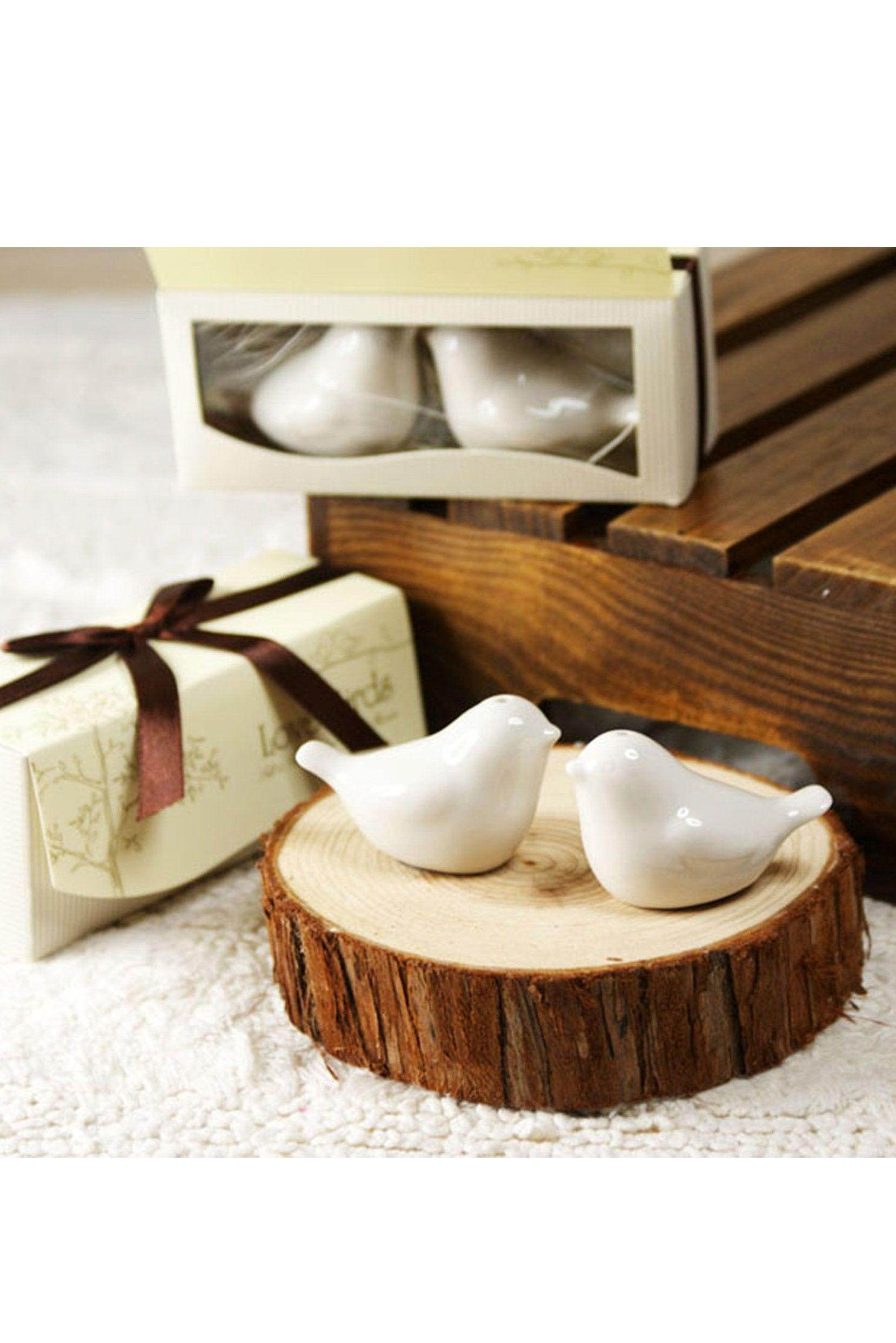 Love Birds in the Window Salt and Pepper Shakers Set of 6 - Cute Kitchen Decor for Windowsill, Dining Table, and Gift Giving - CGF0187