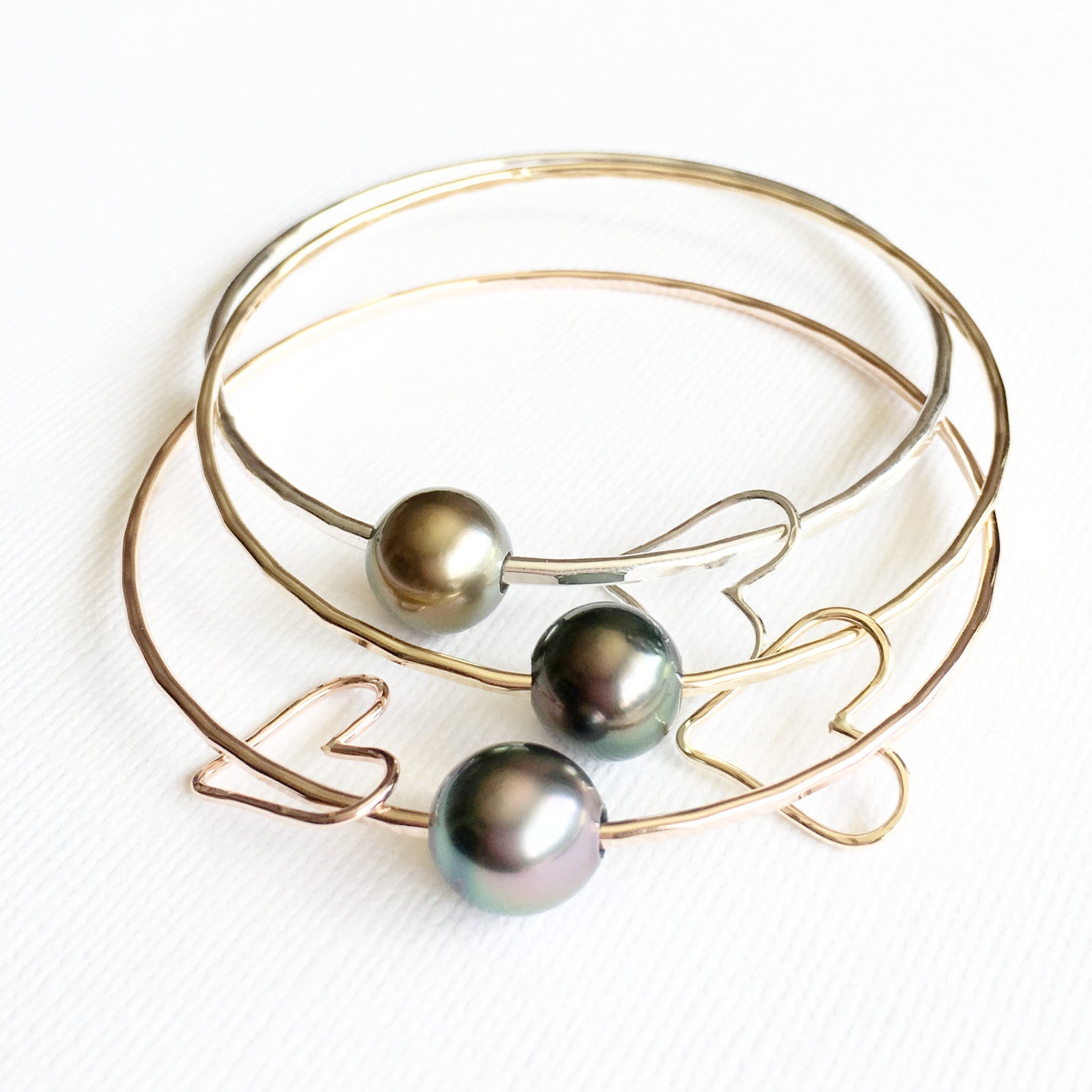 Heart Charm Bangle Lei (B102) - Perfect for Hawaiian Luau, Beach Parties, and Summer Festivals