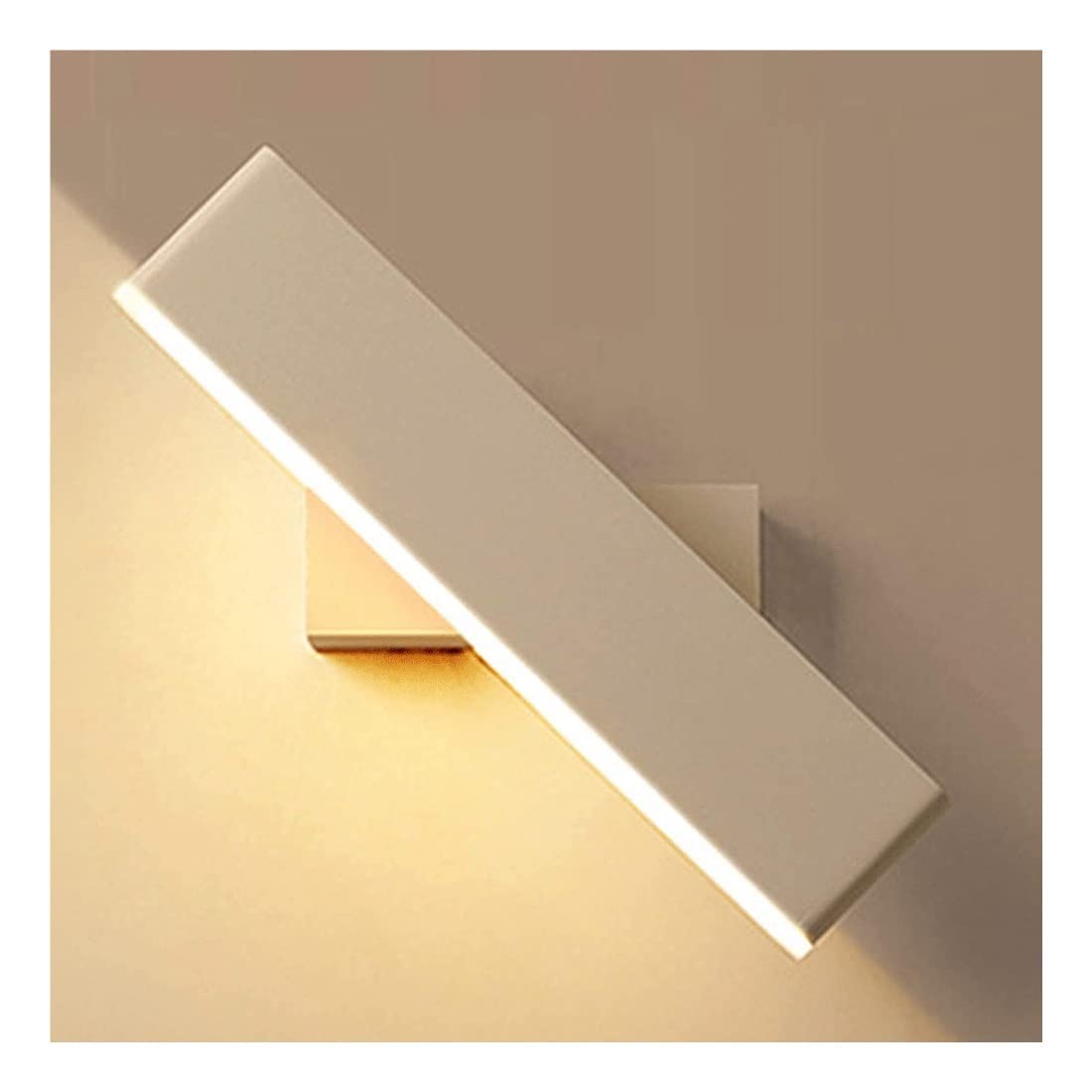 Modern Decorative LED Wall Sconce - 350° Adjustable Wall Light Fixture for Bedroom, Living Room, Hallway, Stairs & Hotel - Energy Efficient Indoor Lighting for Ambiance & Reading