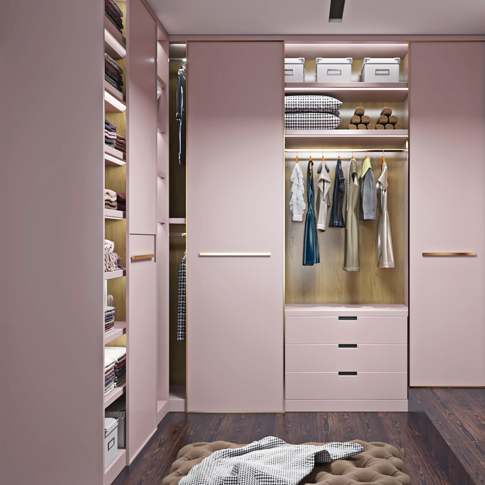 Livelynine 15.8x394 Inch Light Pink Peel and Stick Wallpaper - Self-Adhesive Removable Contact Paper for Bedroom, Kids Room, Nursery, Bathroom, Dorm, Classroom, Locker, Desk & Cabinet - Blush Pink Wall Decor for Girls & Teens - Perfect for DIY Home Decor, Furniture Makeover and Room Renovation