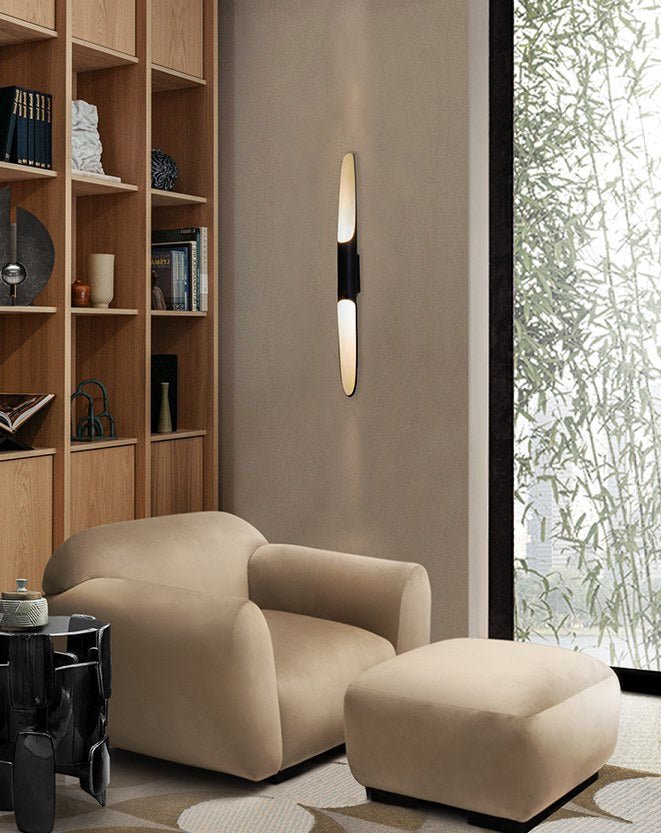 Coltrane Modern LED Wall Lamp - Sleek Adjustable Sconce for Bedroom, Living Room & Hallway Lighting | Energy Efficient Indoor Wall Light Fixture
