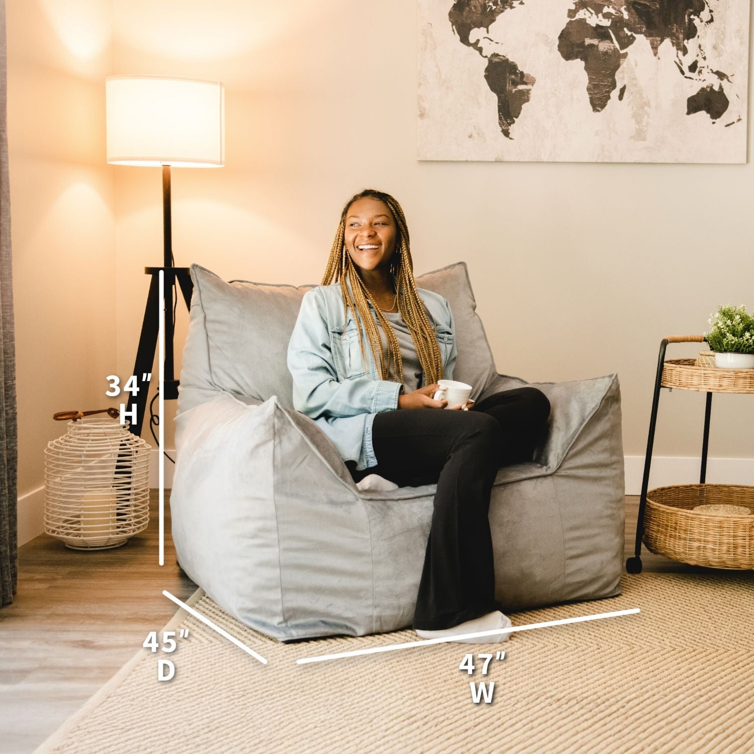 Premium Imperial Lounger - Ultra Comfortable Reclining Chair for Living Room, Bedroom & Patio - Perfect for Relaxation, Reading & Napping