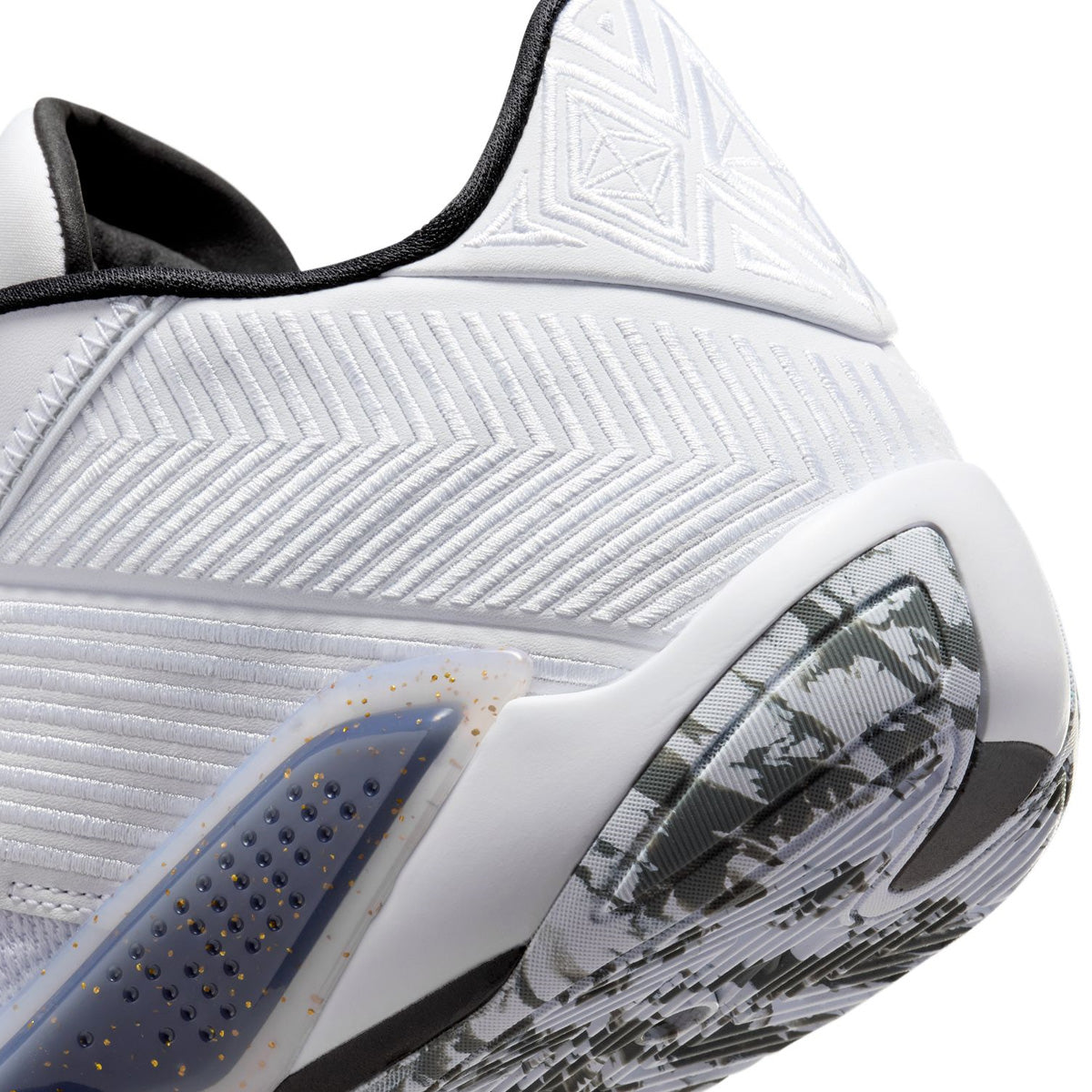Air Jordan XXXVIII Low PF Basketball Shoes - White Black Men's Sneakers for Court Performance & Casual Wear
