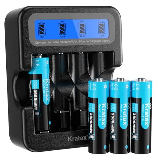 4pack Aa Batteries & Charger